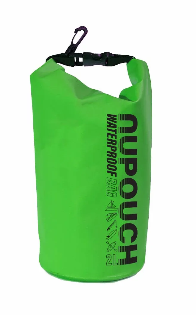 Nupouch Sucha torba unisex, zielona, 2 litry