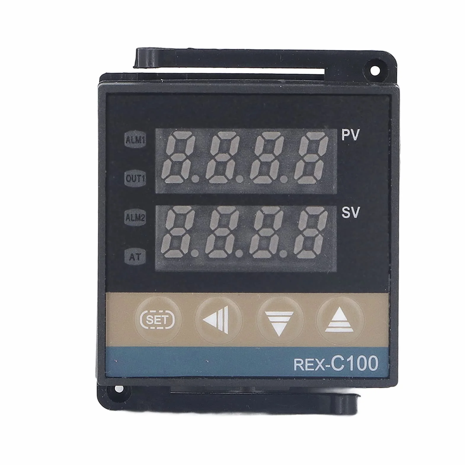 Kontroler Temperatury, Regulator PID z sondą Zestaw Plastikowych Regulatorów Temperatury PID, Regulator Temperatury REX C100 o Wysokiej Dokładności 0–400 ℃ Cyfrowy Regulator