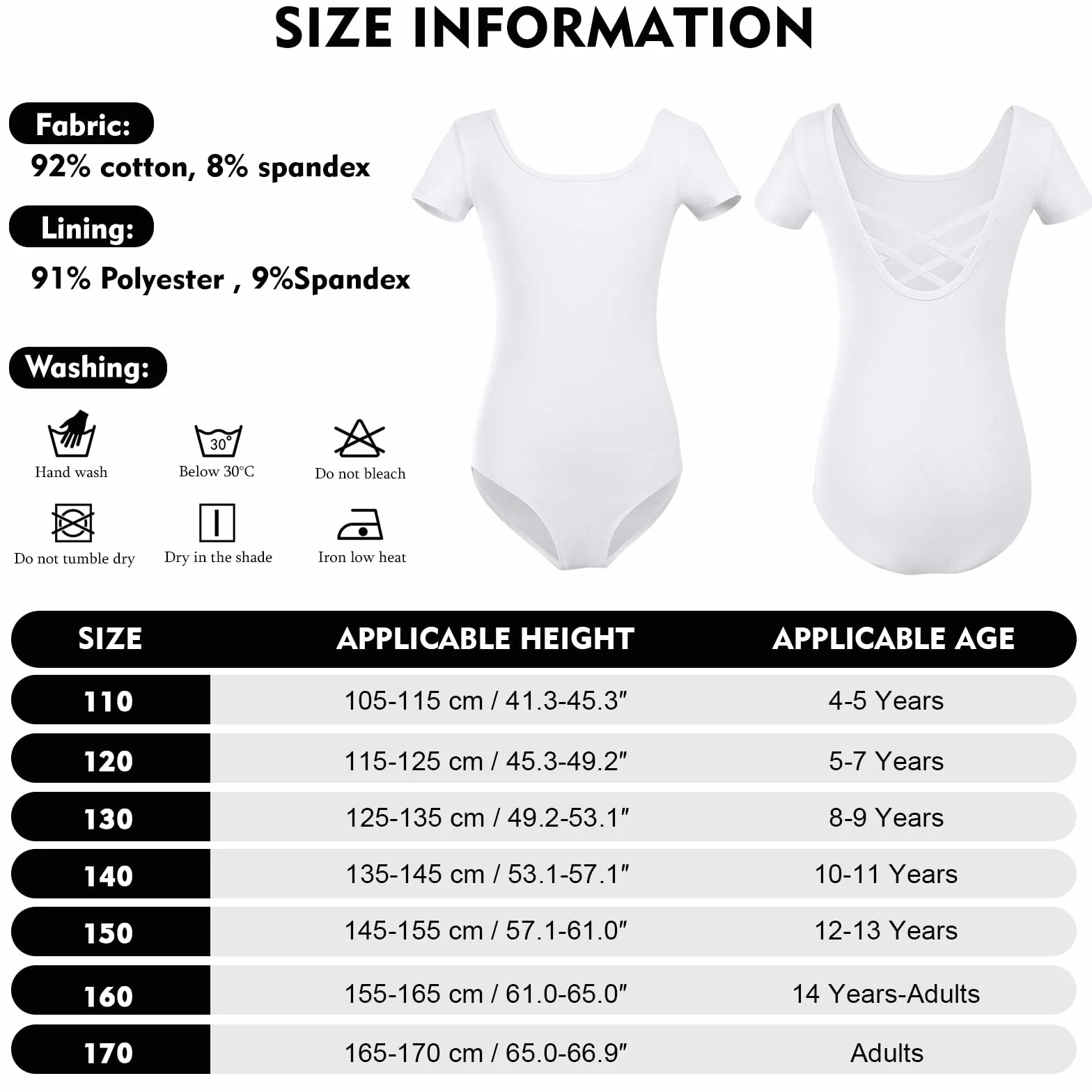 Body Taniec Klasyczny Dziewczęcy Kobiety Ballet Body Leotards Bawełna Krótki Rękaw Artystyczne Body Gimnastyka Dla Dziewcząt i Kobiet