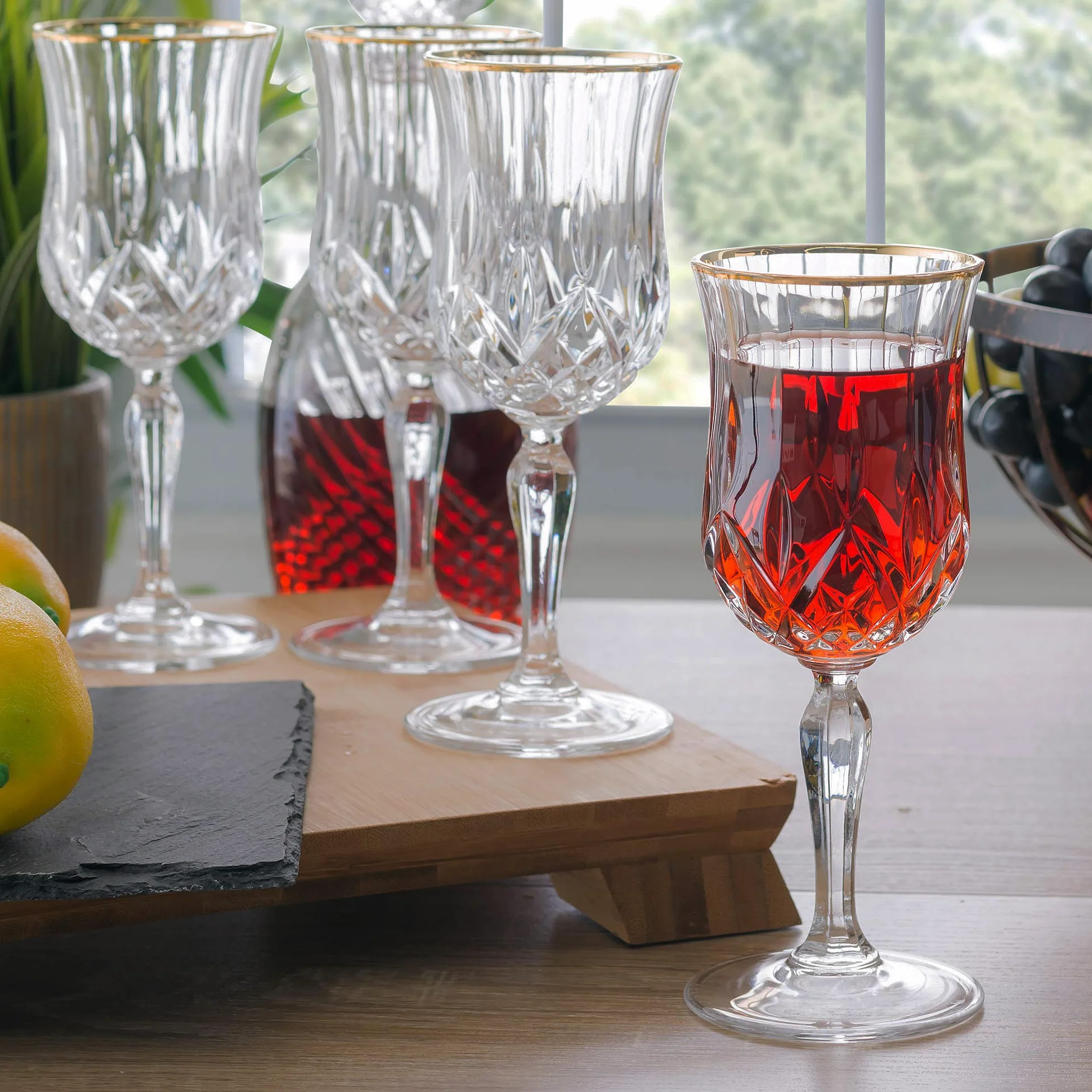 ROSSERJR LG6000 wino, szkło, złoto