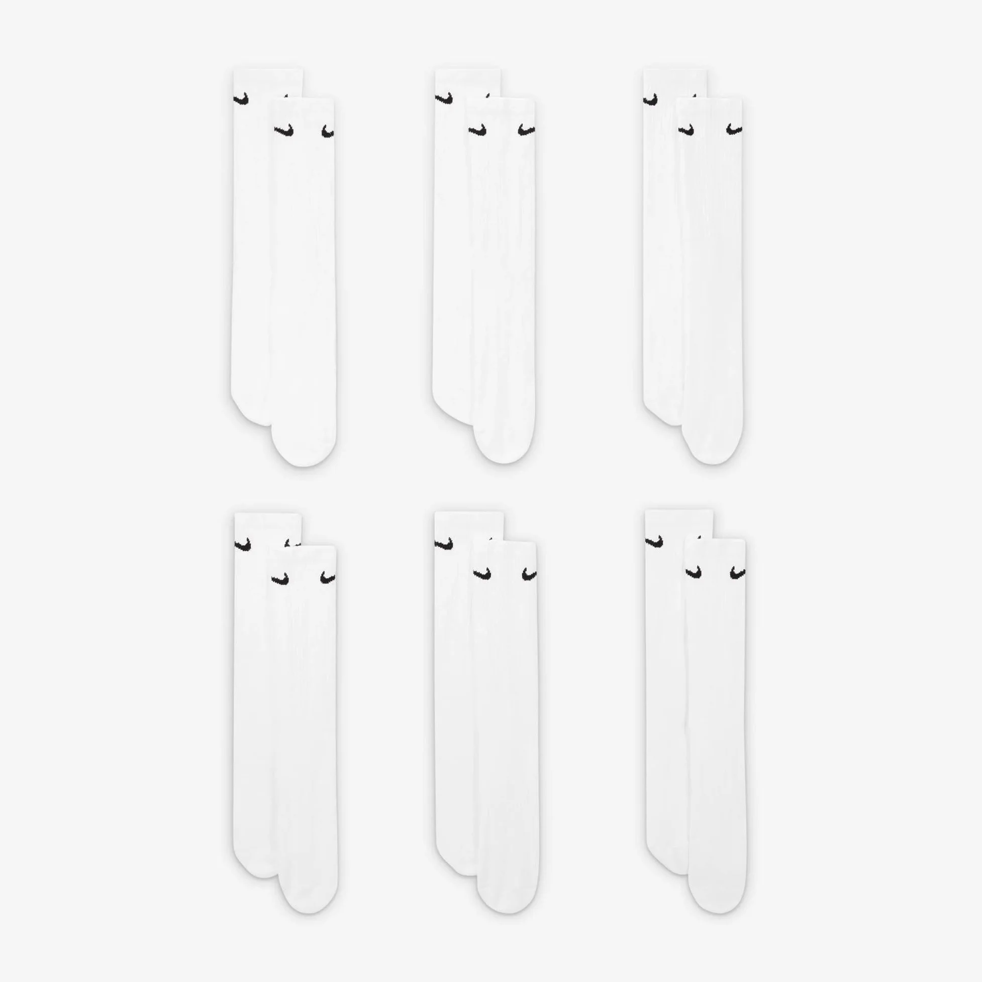 NIKE Nike Performance Cushion Crew Socks 6 par - Taśma Uniseks Performance Cushion Crew Socks With Band (6 Pairs) (36 w zestawie)