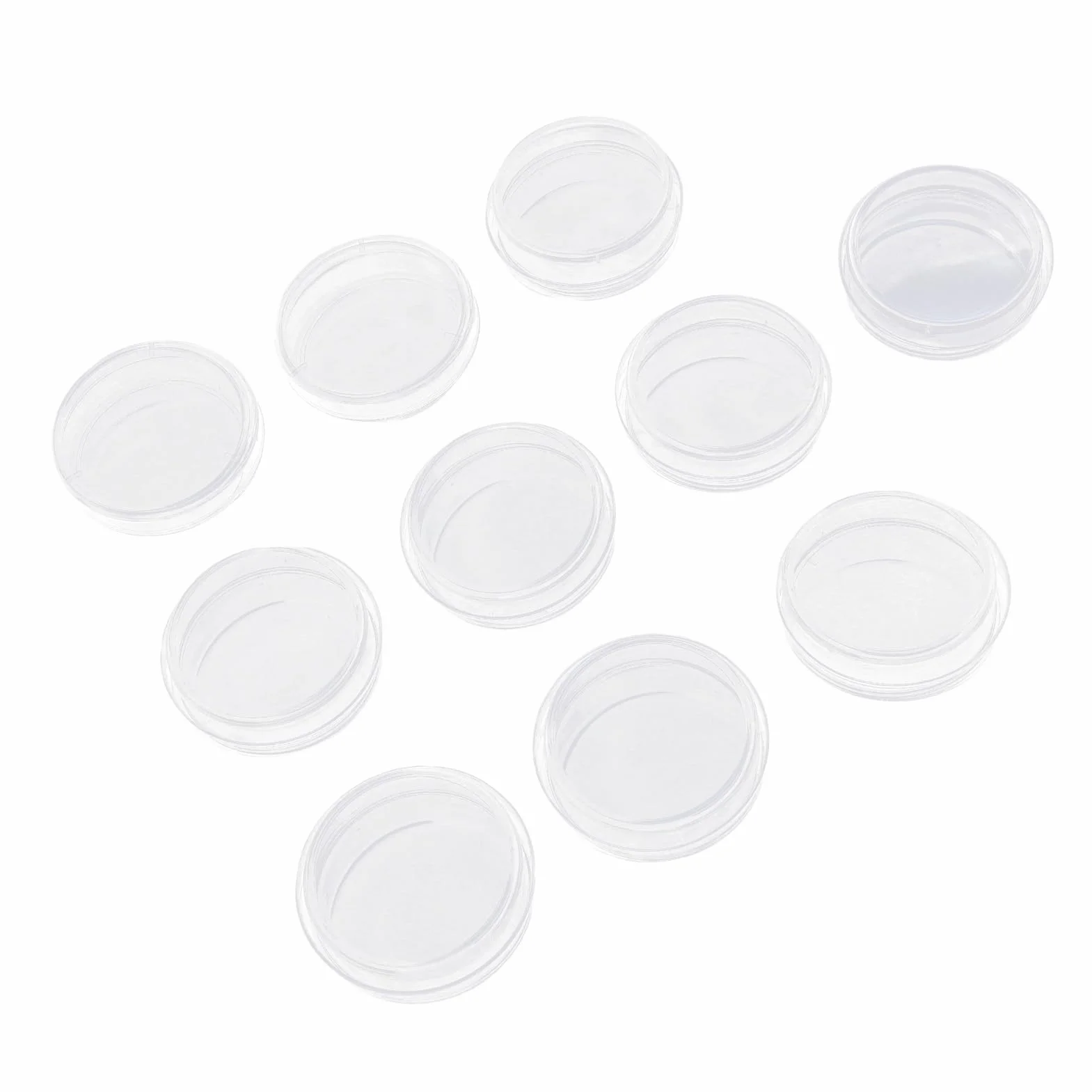 Plastikowe Szalki Petriego 35 Mm z - 10 szt. Przezroczystych Szalek do Hodowli Laboratoryjnych, Szkolne Projekty Naukowe, średnica 35 Mm, głębokość 10 - Eksperyment Sterylnych Płytek Petriego