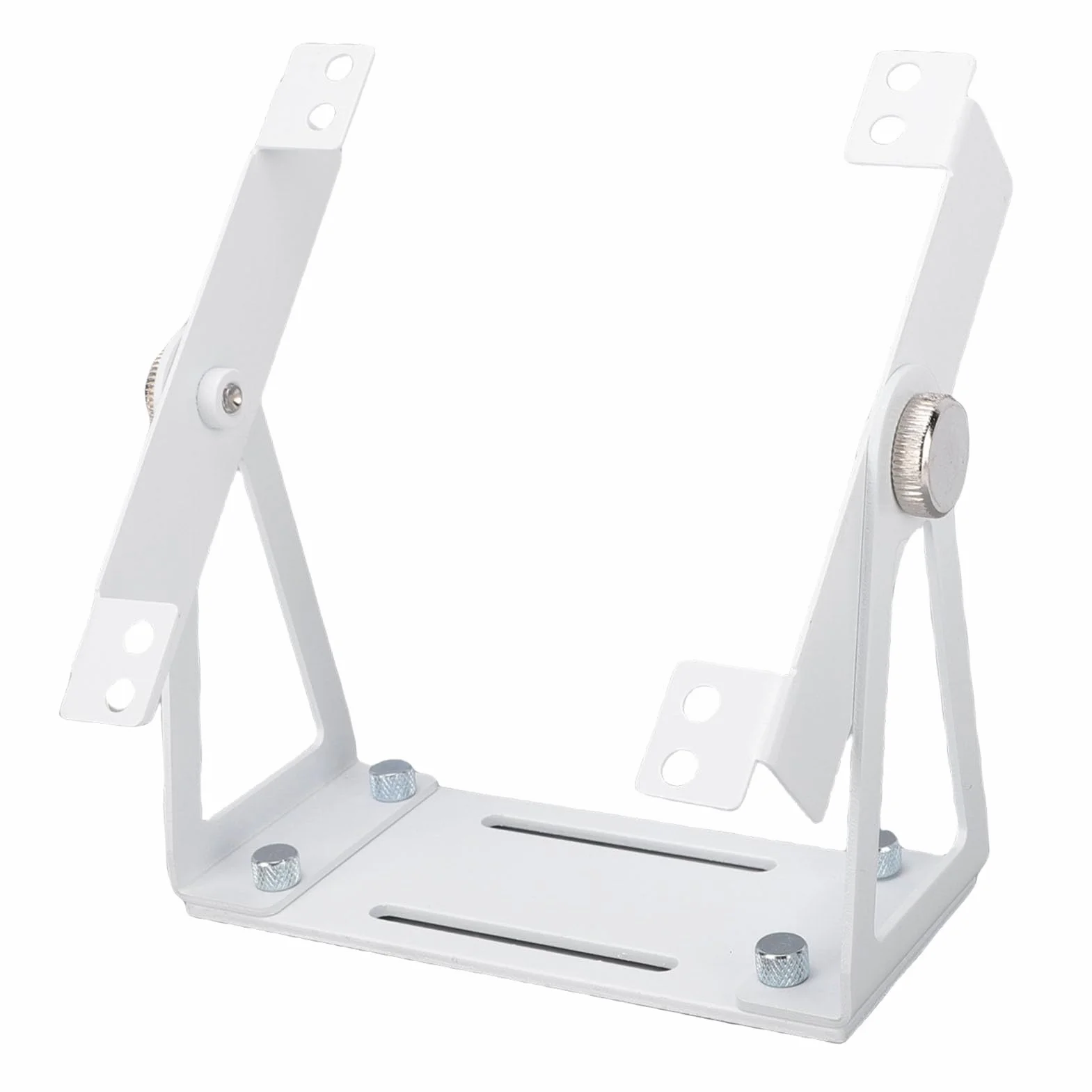 Fabater Obrotowy, Uniwersalny Uchwyt Wentylatora ze Stopu Aluminium, Regulowany Stojak o 360 Stopniach dla Wentylatorów Komputerowych 120 Mm 140 Mm, z Wstępnie Wywierconymi Otworami (WHITE)