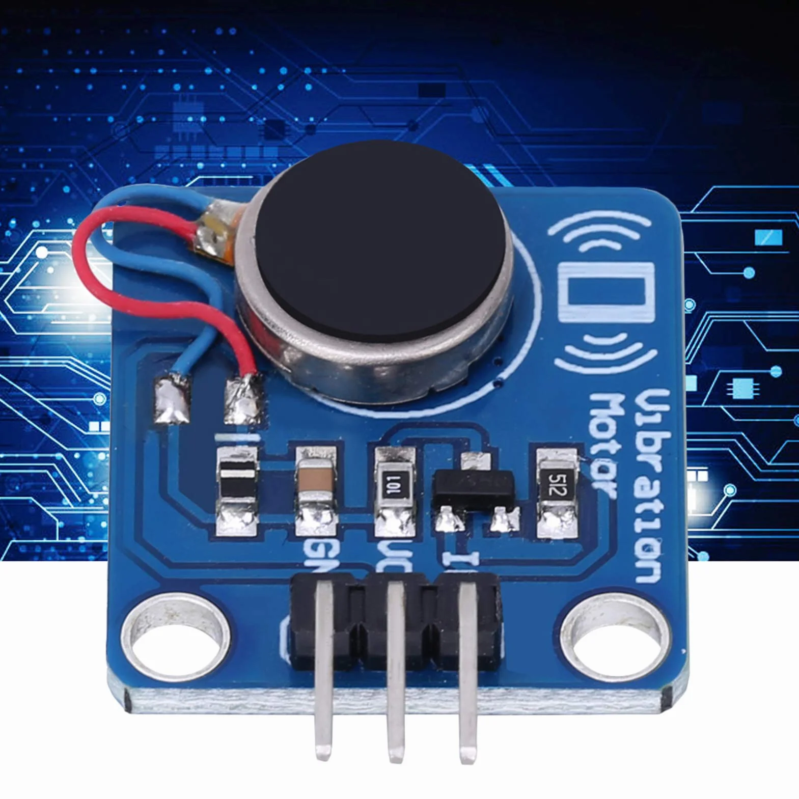 3 szt. Moduł silnika wibracyjnego DC 5V 9000RPM, Silnik drgający do DIY, Kompatybilny z i, Idealny do projektów elektronicznych i modeli robotów