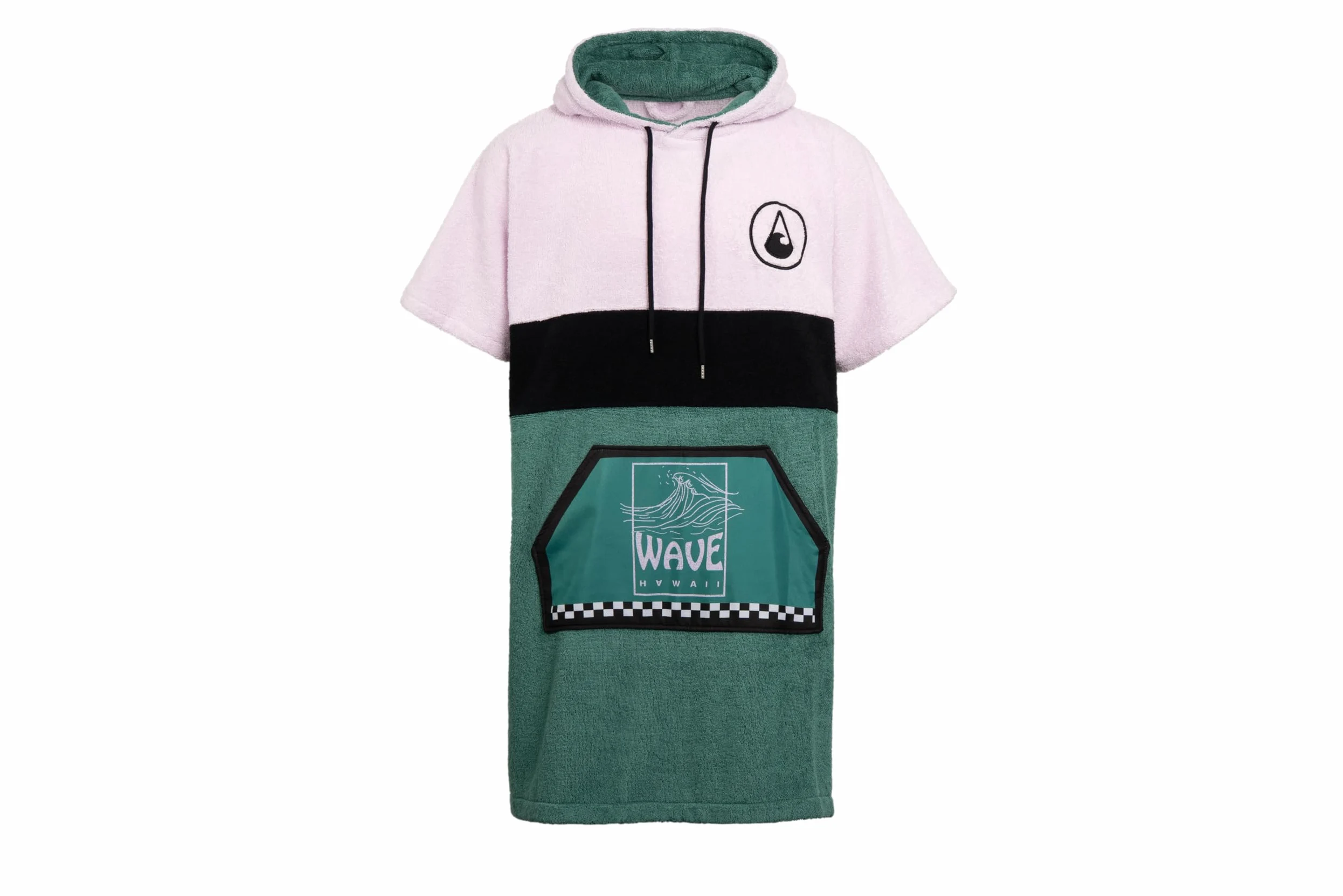 WAVE HAWAII Poncho kąpielowe damskie i męskie, rozmiar S, 151–173 cm | Amorosa Poncho surfingowe dla dorosłych z bawełny 95–100%, chłonny ręcznik frotte, poncho do przebierania