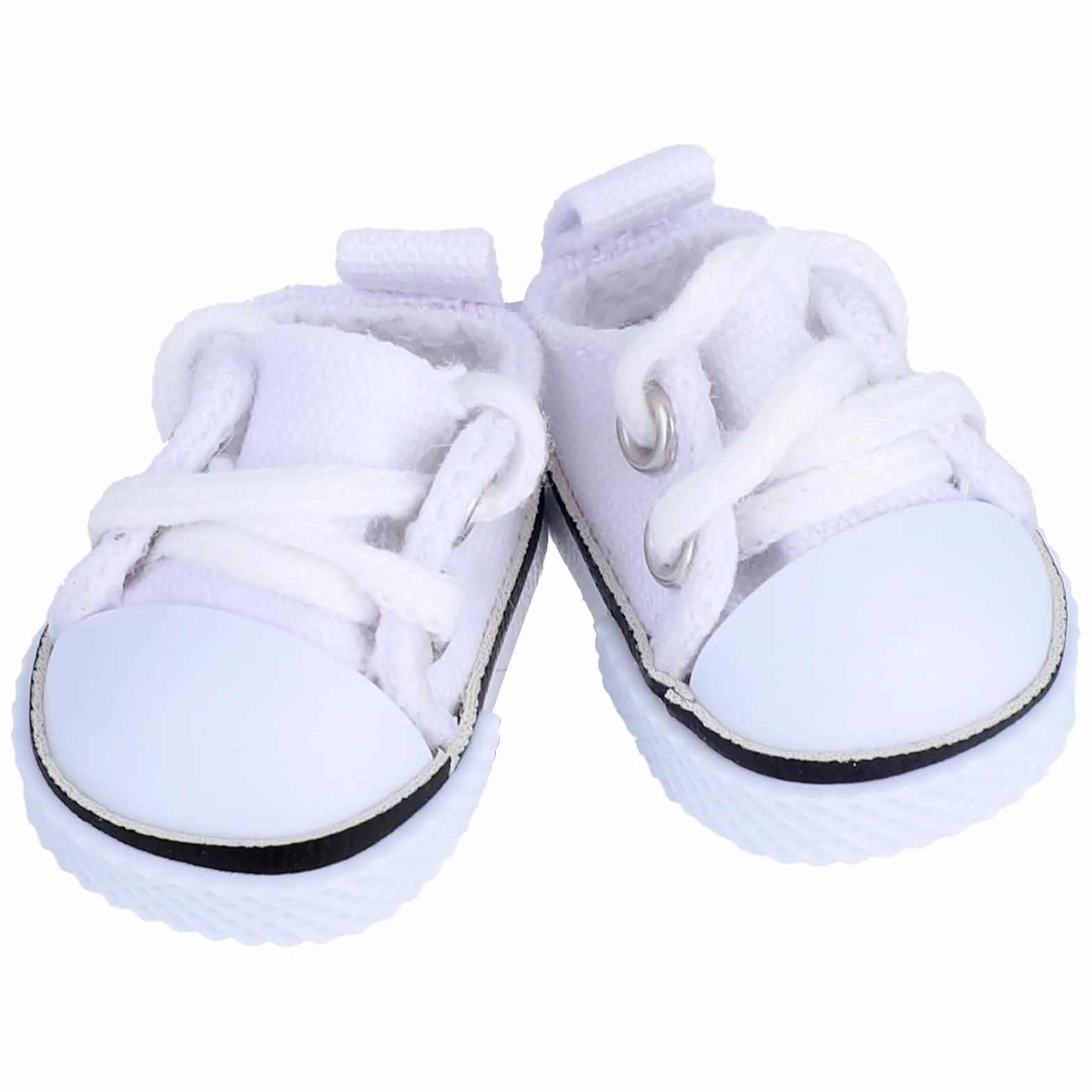 Mikovivi 2 szt. Butów dla Lalek, Śliczne Modne Białe Trampki Śliczne Ubranka Akcesoria do Lalek o Wymiarach 15 cm i 17 cm Strój i Ekspozycja (Lalki nie są Dołączone)