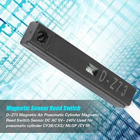 D-Z73 Magnetyczny Cylinder Pneumatyczny z Czujnikiem Kontaktronowym i Indukcyjnym, Elektroniczny Przełącznik Zbliżeniowy Kompatybilny z CY3B CXS MLGP CY1R