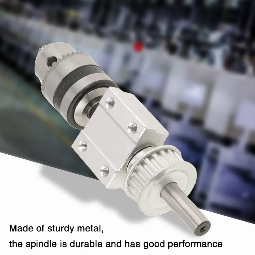 0. 005 mm Unpowered Spindle Tokarka Prasa Silnik Chuck Wiertarka Wrzeciono Mini Rozmiar Wysoka precyzja do wiertarki stołowej DIY wiertarki Narzędzia ręczne