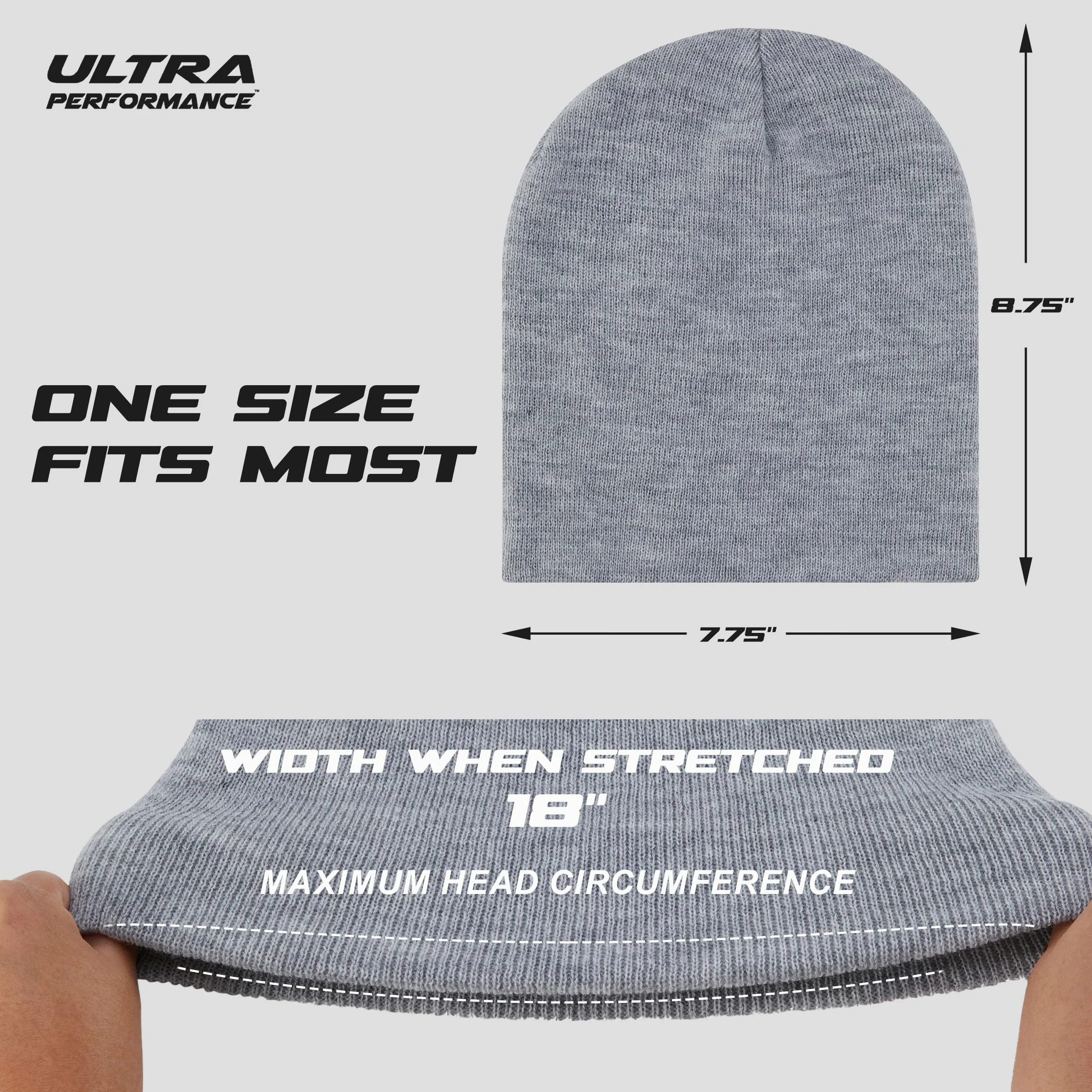 Ultra Performance 3-pak czapki zimowe dla mężczyzn i kobiet męskie i damskie czapki z czaszką czapki czapki