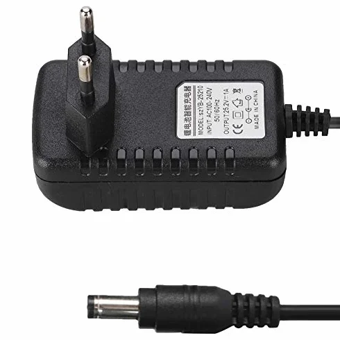 25,2 V 1 A Szybkie ładowanie, adapter ładujący 100-240 V wejście Li-Ion wielopoziomowa ochrona wtyczka UE