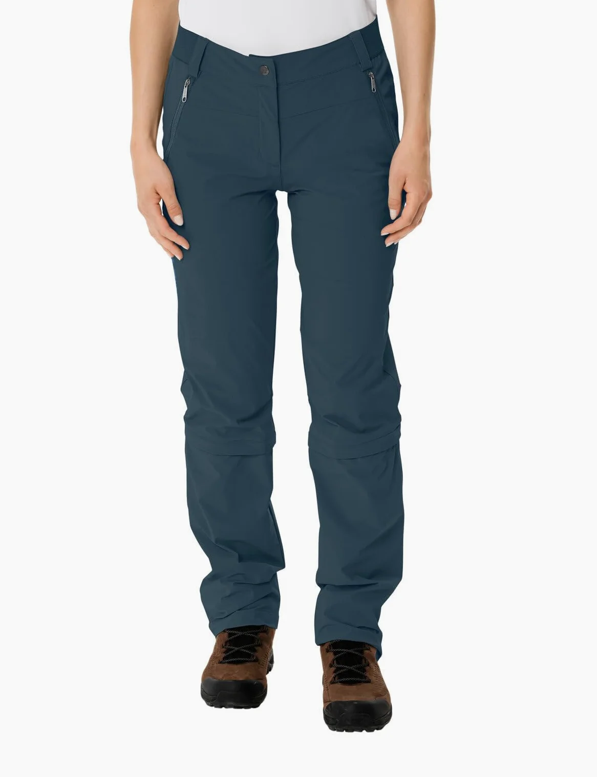 VAUDE Damskie Spodnie Farley Stretch Capri T-zip II - Spodnie Kobiety