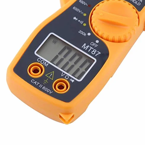 Automatyczny multimetr cyfrowy, cyfrowy multimetr cęgowy AC DC woltomierz amperomierz omierz tester napięcia duży cyfrowy ekran LCD z przewodem testowym