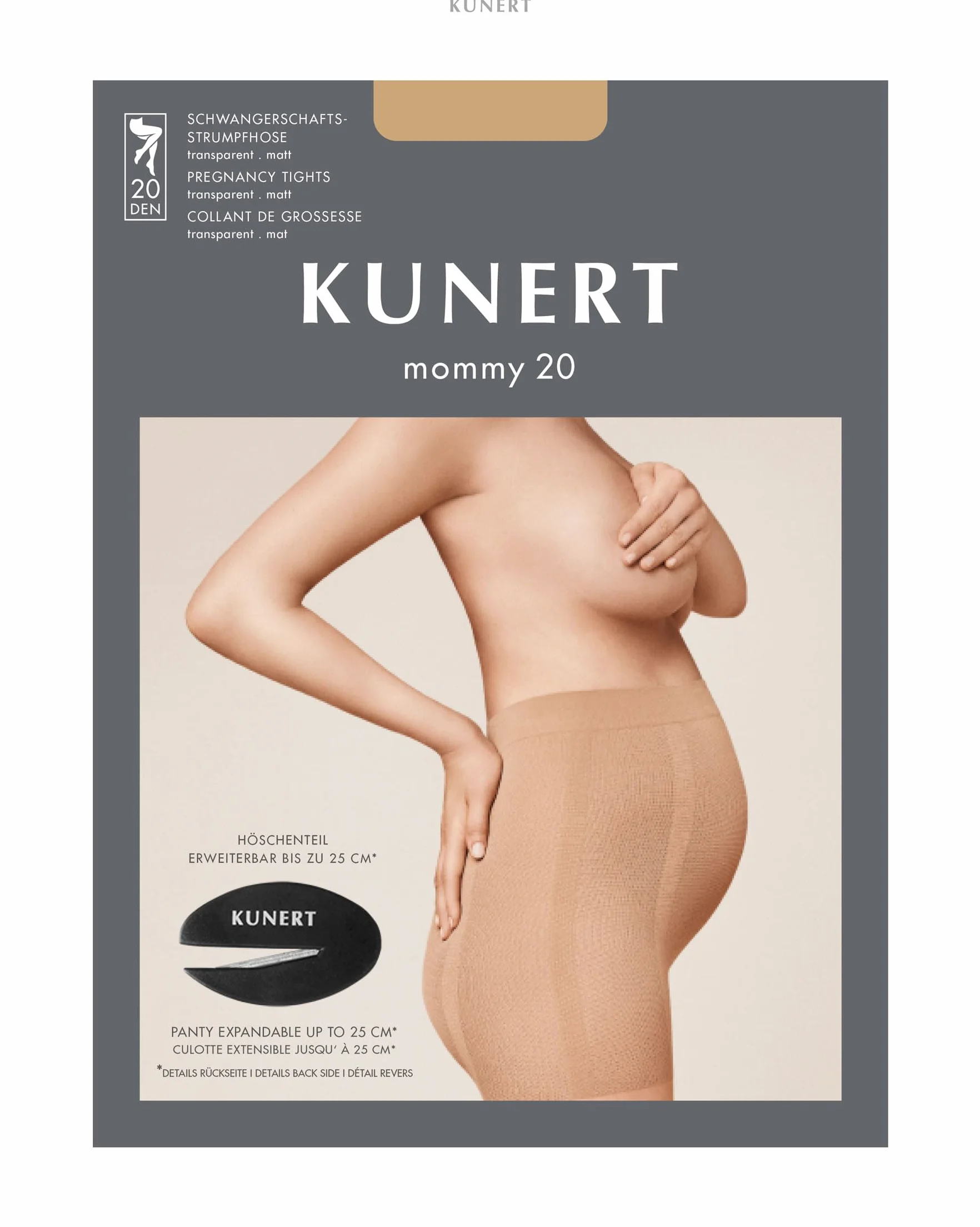 KUNERT rajstopy ciążowe damskie, CASHMERE, 44-46