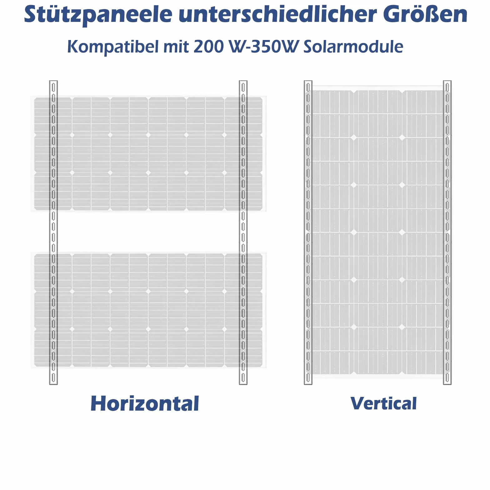 UISEBRT 2 uchwyty na panele słoneczne 104 cm - składany wspornik nachylenia - uchwyt na dach łodzi, samochód kempingowy