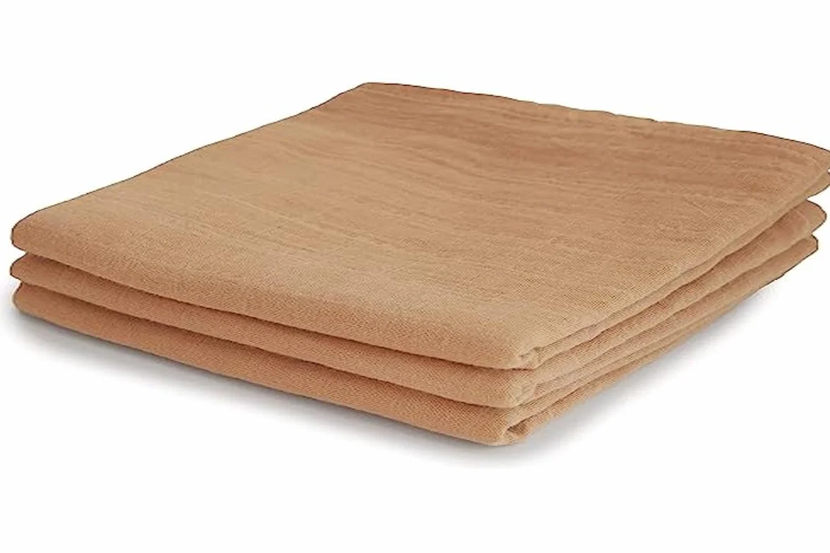 Mushie Płótno piżmowe 3-pak | Pieluchy piżmowe wykonane w 100% z bawełny organicznej | Rozmiar: 58,42x59,69cm | Bezpieczny, Wysokiej jakości i wyjątkowo miękki dla małych dzieci i niemowląt | (Fall