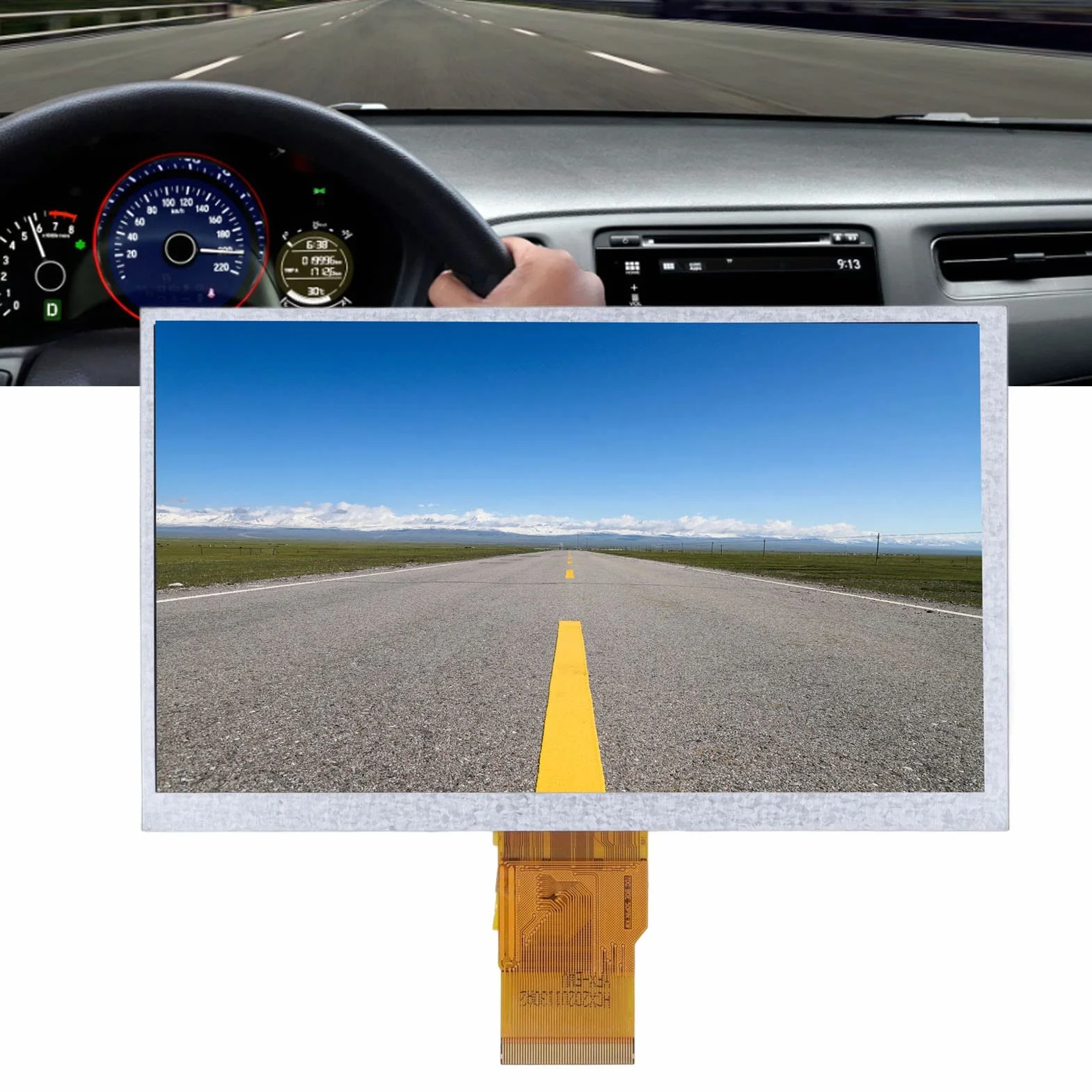 Ekran 7", ekran dotykowy 7", pojemnościowy ekran dotykowy HD 1024 x 600, 50-pinowy zamiennik kolorowego ekranu RGB do wyświetlaczy graficznych LCD