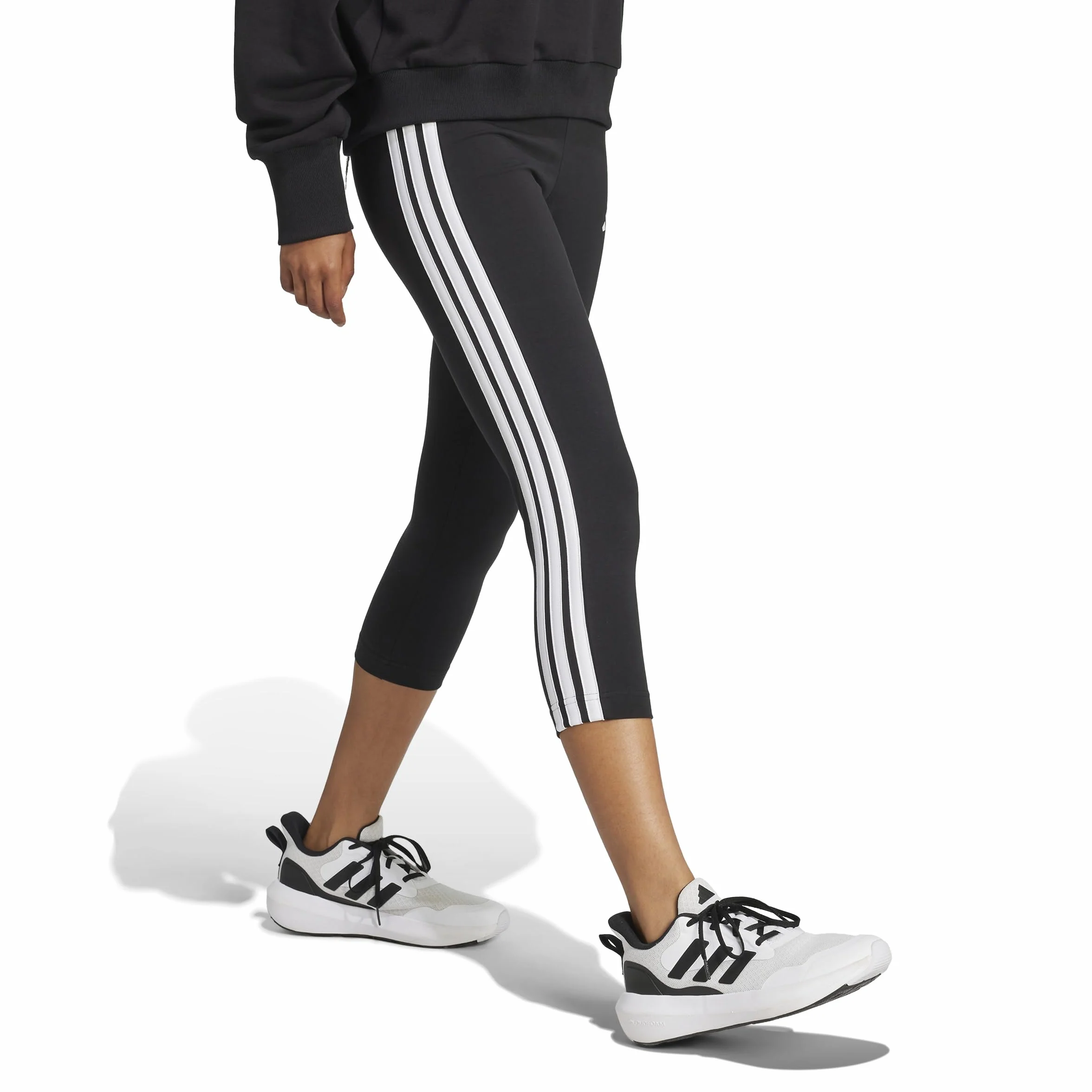 adidas Essentials 3-stripes Leggings 3/4 Długości Rajstopy Kobiece