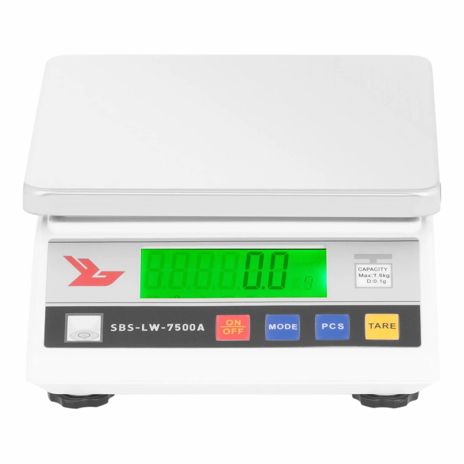 Steinberg Profesjonalna waga precyzyjna SBS-LW-7500A (7,500g/0,1g, powierzchnia ważenia 18x18cm, 26x8x18cm, czas nagrzewania 3 min)