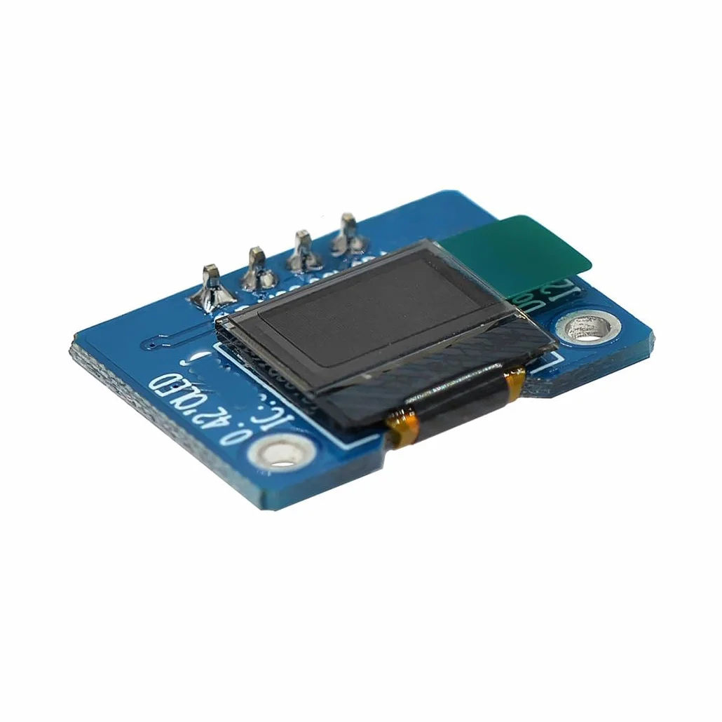 Hailege 2 sztuki 0,42" 72 x 40 IIC I2C OLED moduł wyświetlacza LCD 0,42 cala 72 x 40 cm OLED LCD moduł ekranu biały 3,3 V (IIC)