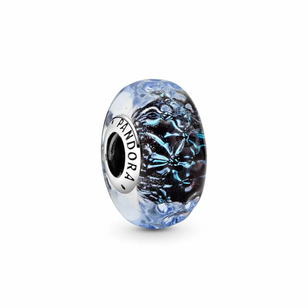 PANDORA Ozean Murano-Glas Charm dunkelblau