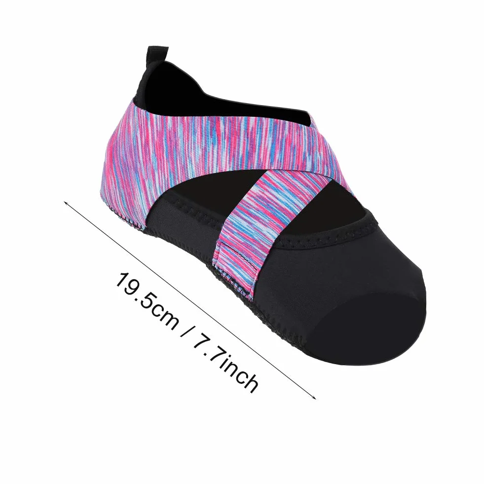 Buty Jogi, Kobiety Pilates Barre Buty Miękki Taniec Taniec Fioletowy z antypoślizgową podeszwą do Tańca Pilates