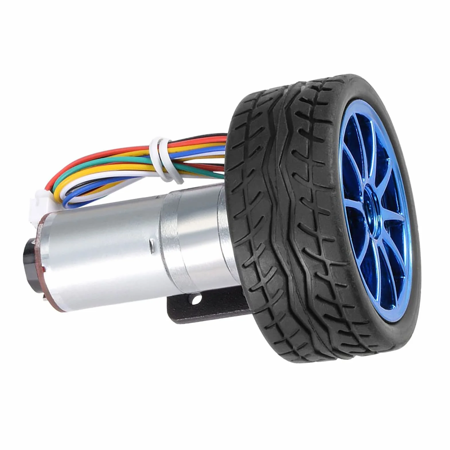 Inteligentny Zestaw Samochodowy z Motoreduktorem JGA25-371, DC12V, Enkoder, Koła 65mm, 200 obr./min, dla Robota