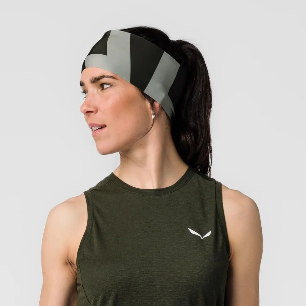 Salewa PEDROC Dry Headband Szalik zimowy ciemne oliwki UNI58