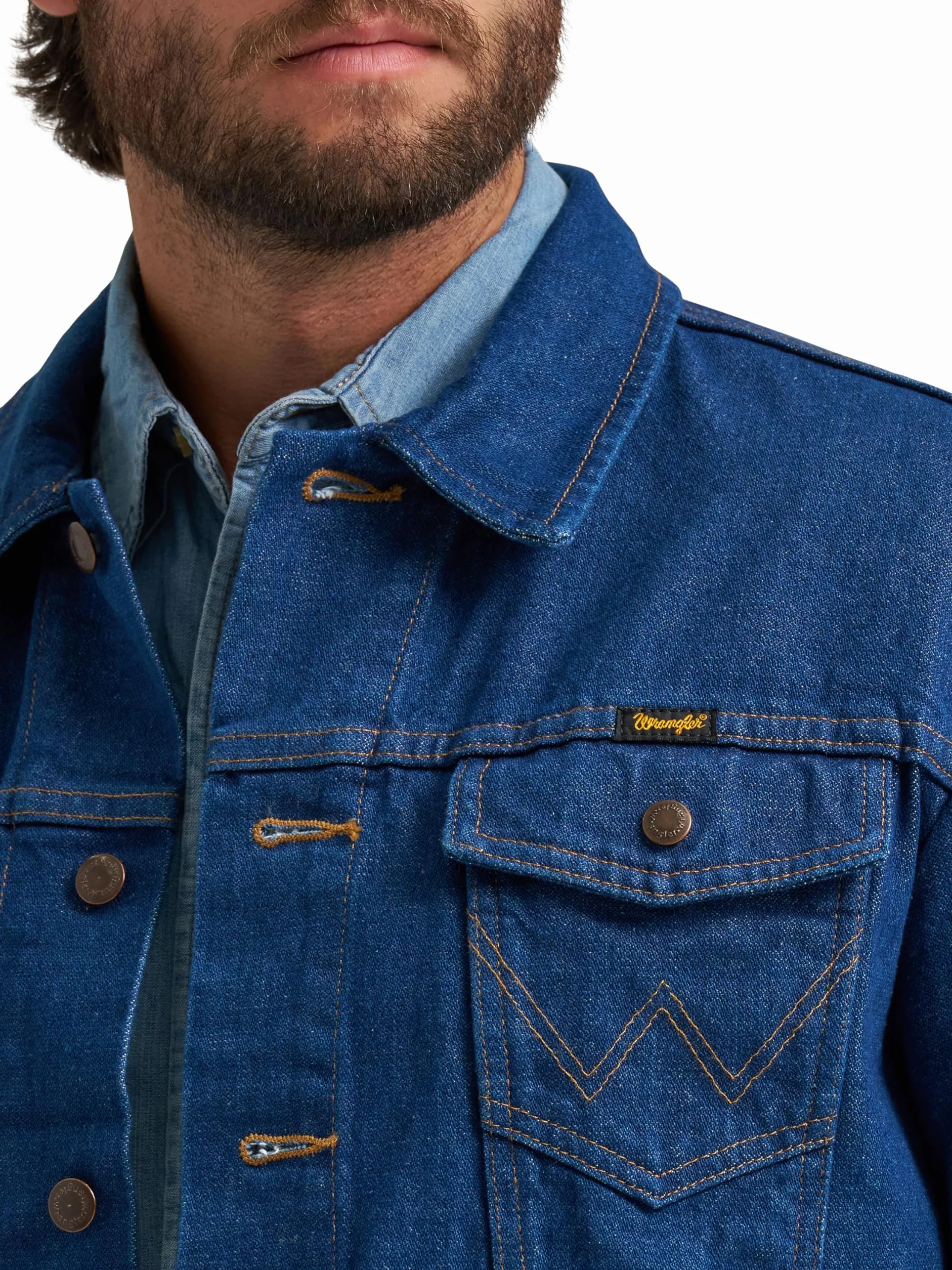 Wrangler góra Mężczyźni Western Unlined Denim Jacket