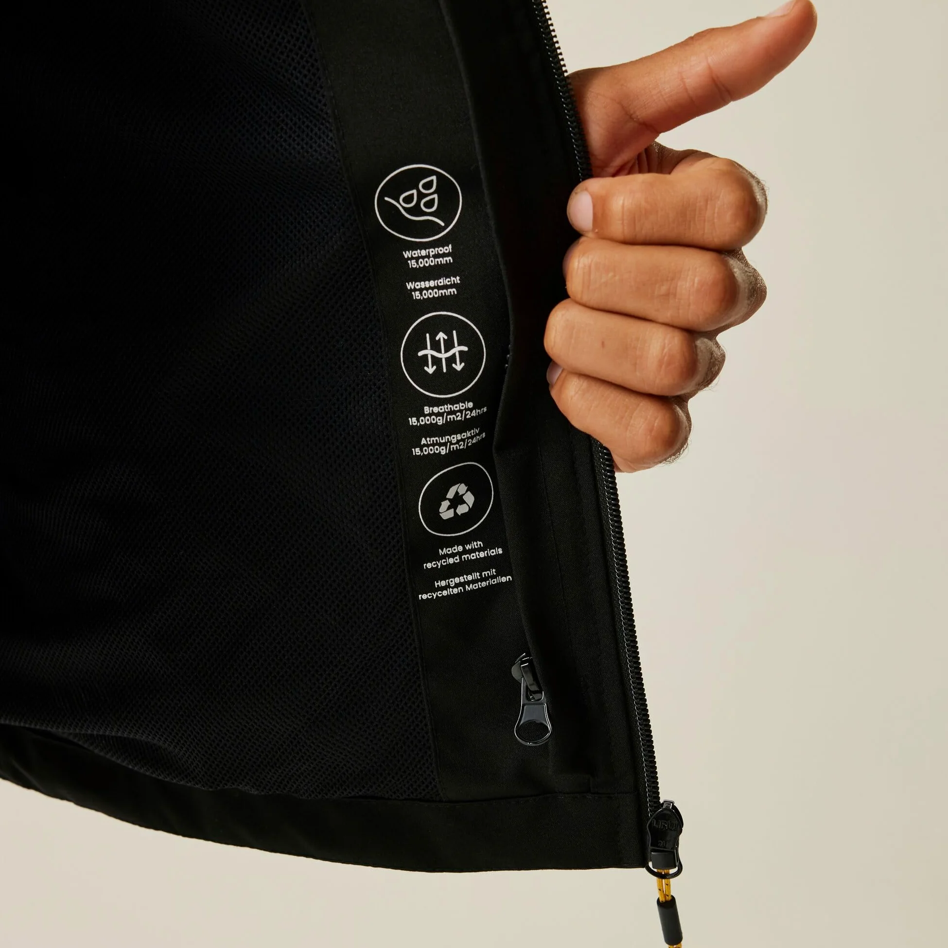Regatta Męski Kurtka Wentwood 3 W 1, Black, 3XL