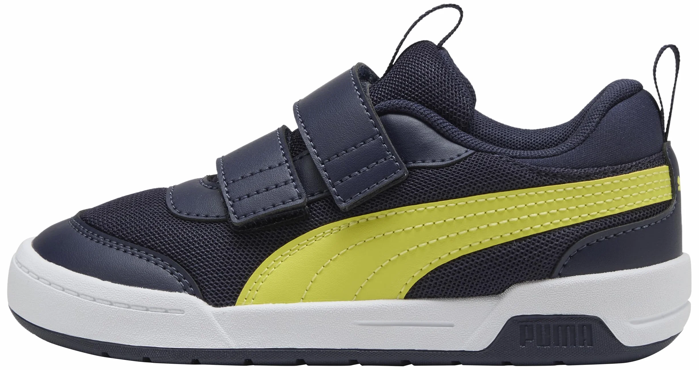 PUMA MULTIFLEX 2 MESH V PS Sneaker, Navy-LUX Lime, 11,5 UK Dziecko, Puma Navy Lux Limonka, 30 EU
