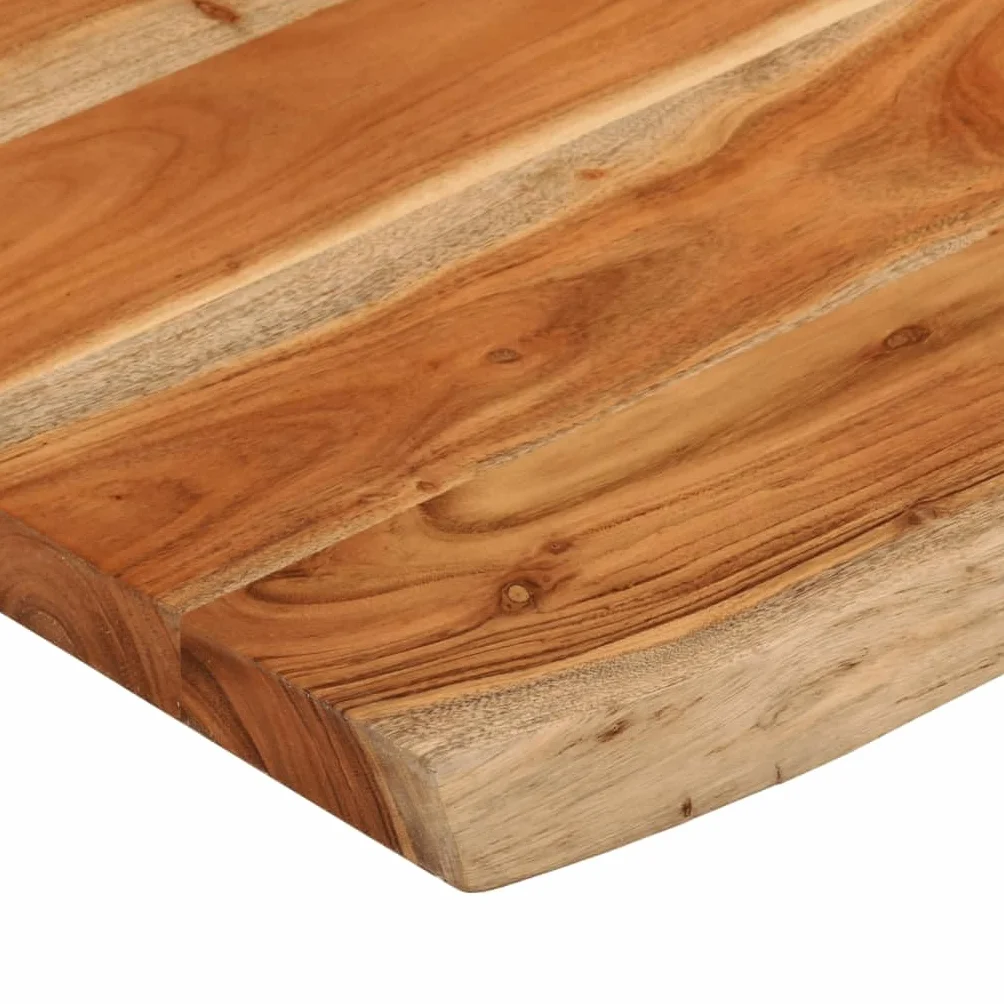 vidaXL Blat stołu, 90x60x3,8 cm, drewno akacjowe, naturalna krawędź, blat stołowy, drewniany blat stołu, blat do stołu, blat na wymianę