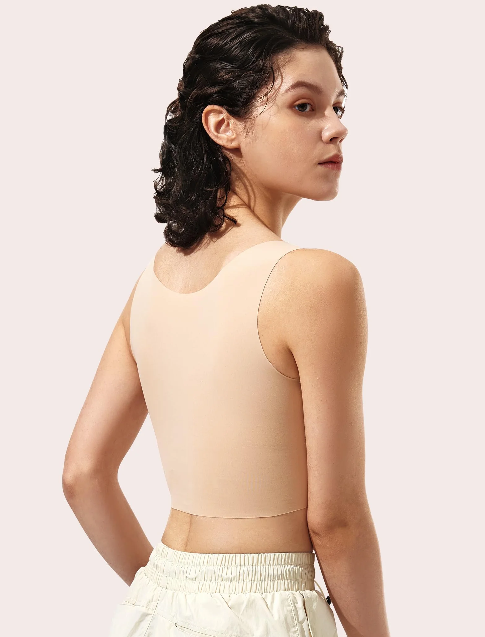 Chest Binder Trans FTM Transgender lekki oddychający bezszwowy biustonosz