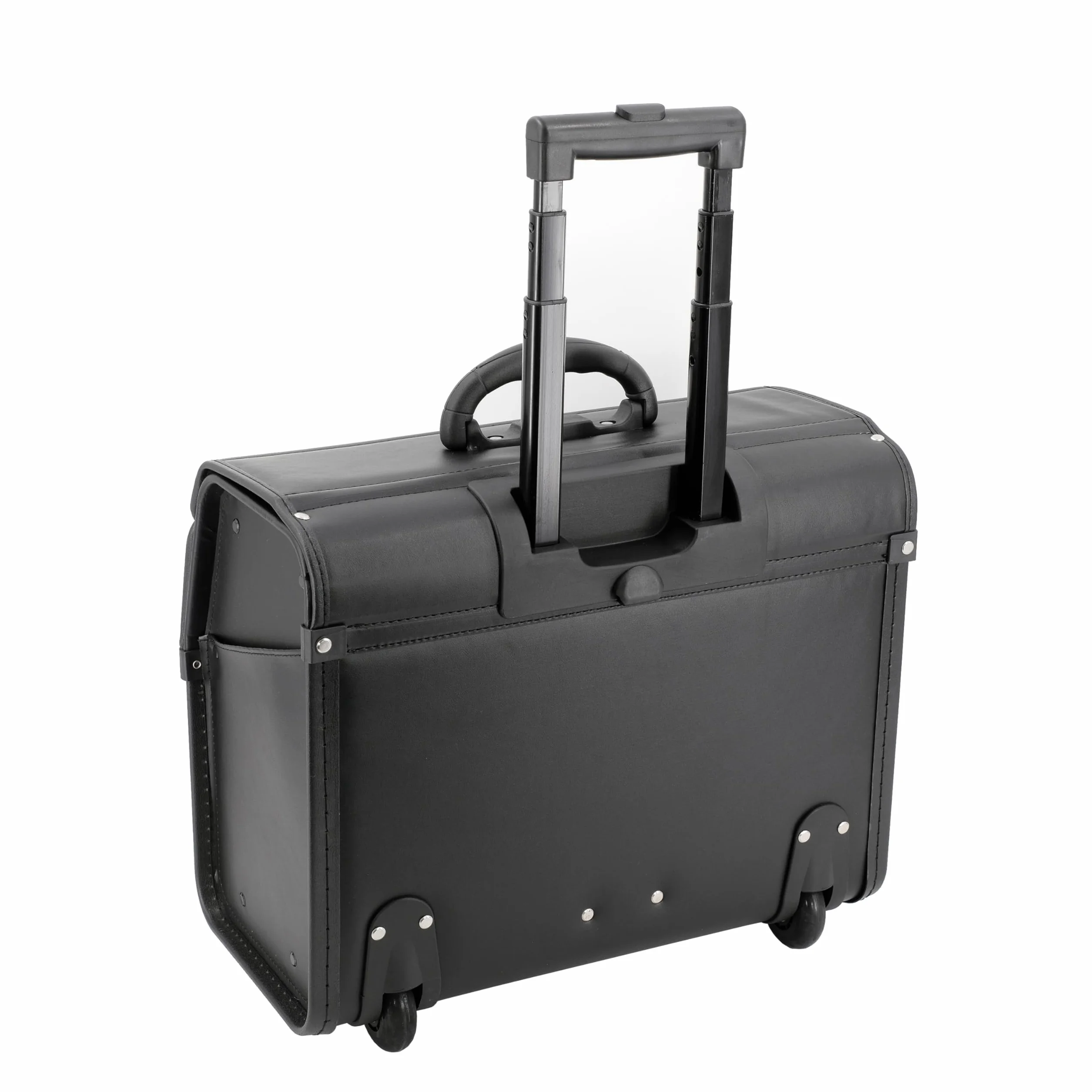 Alassio 45033 - Walizka pilotka MONDO, wykonana z wytrzymałej imitacji skóry, ok. 46 x 38 x 22 cm, czarna, czarny, 46 mm, Walizka pilotka