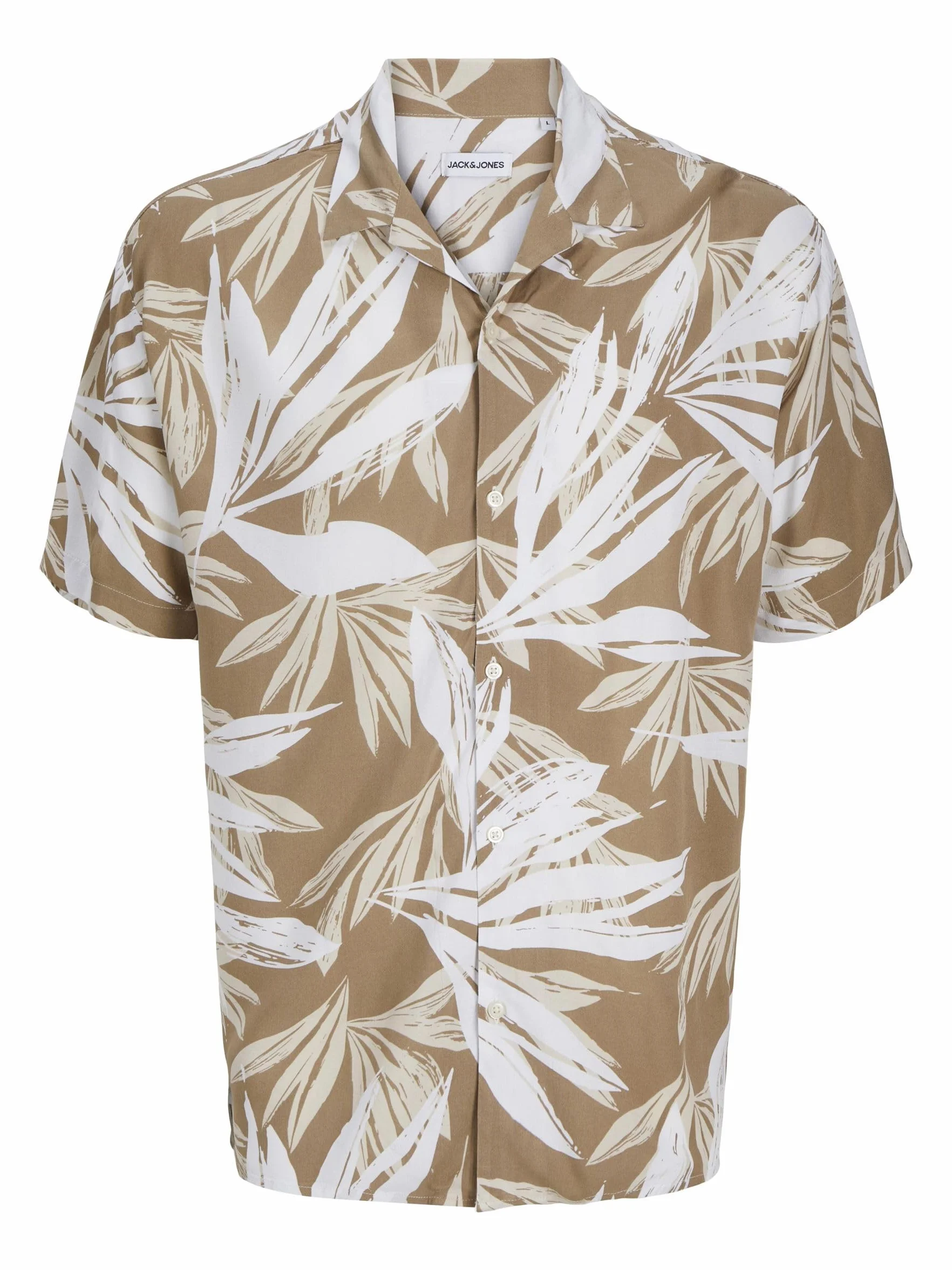 JACK & JONES Jjeff Tropical Aop Resort Shirt Ss Sn Koszula z krótkim rękawem Mężczyźni