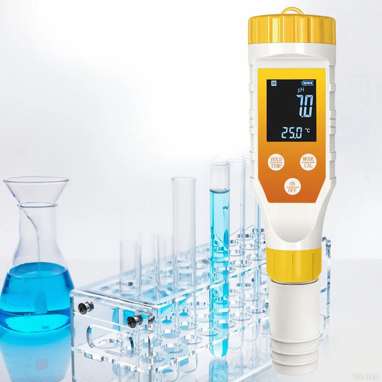 Tnfeeon Tester Wody Wodoru, Miernik PH 7 w 1 H2/TDS/EC/ORP/SALT/TEMP z Podświetleniem ATC, Tester Wodorowy dla Filtrowanej Wody, Miernik TDS dla Soku, Kawy, roślin.