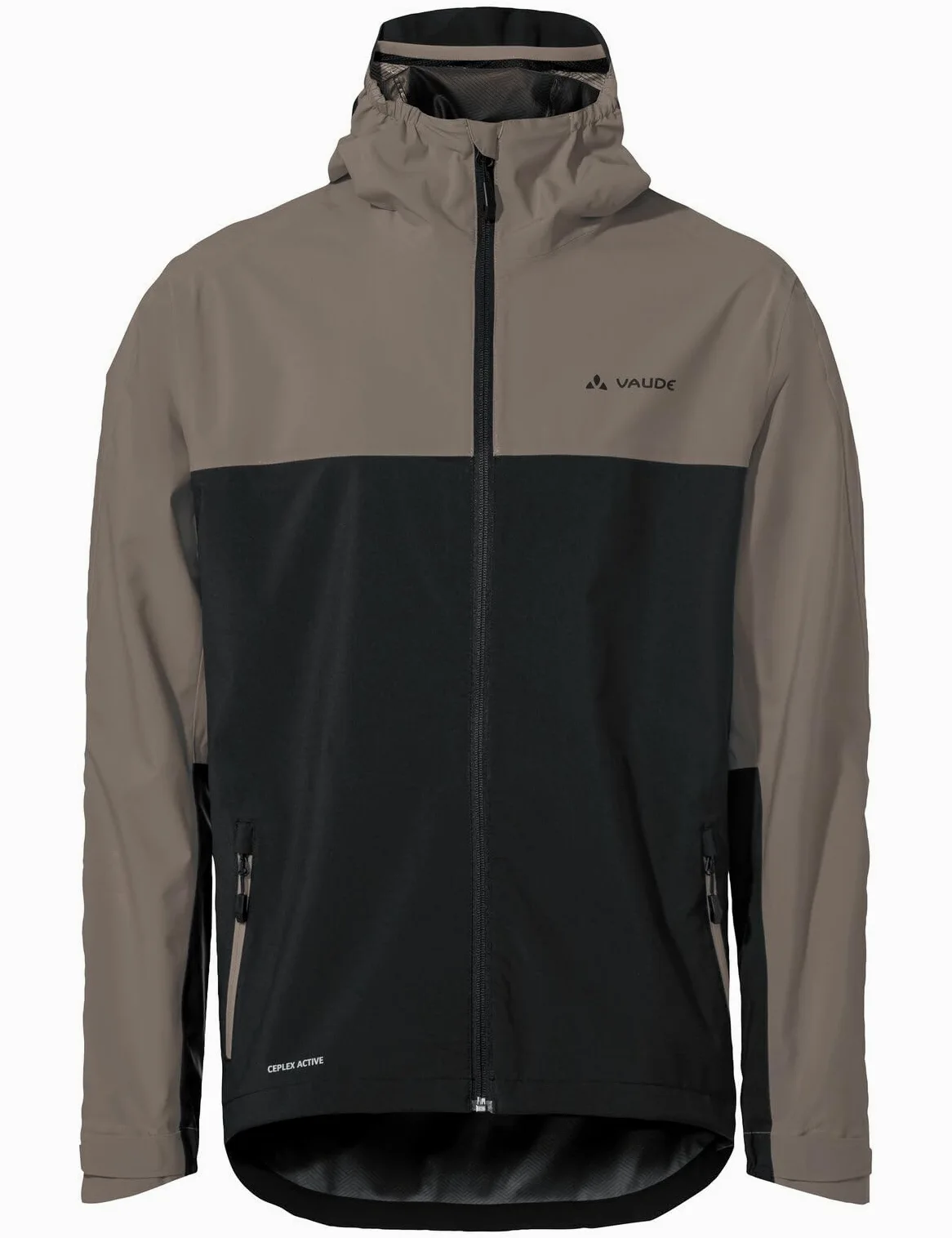 VAUDE Męska kurtka przeciwdeszczowa Moab Rain Jacket – wodoszczelna kurtka MTB, 2,5-warstwowa membrana, wentylacja pod pachami, zwijany kaptur, materiał z recyklingu – Made in Germany