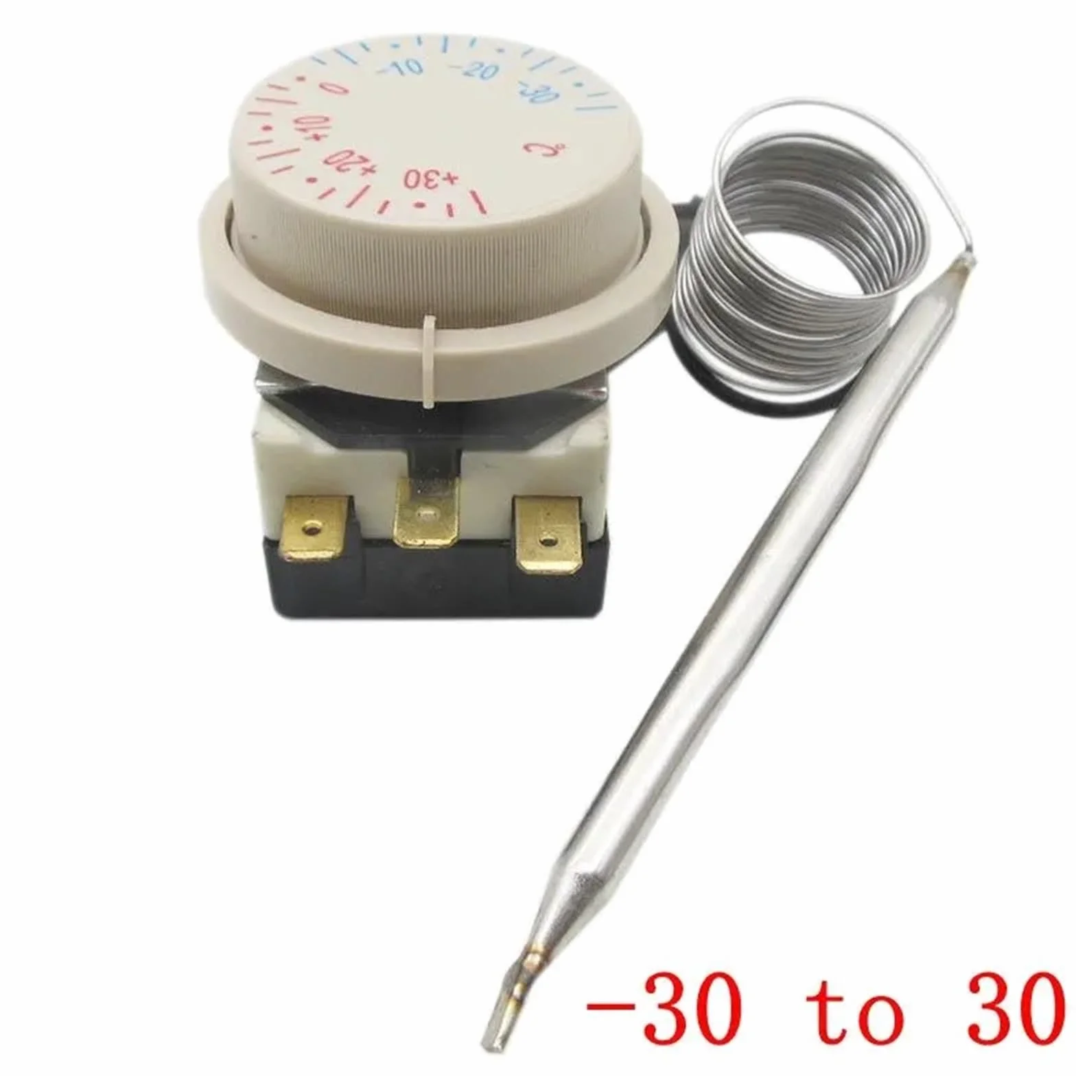 TR(TW) 711/N11 -30 do +30 stopni Celsjusza 250 V - 380 V 16 A pokrętło termostatu regulator regulacji temperatury lodówki zamrażarki