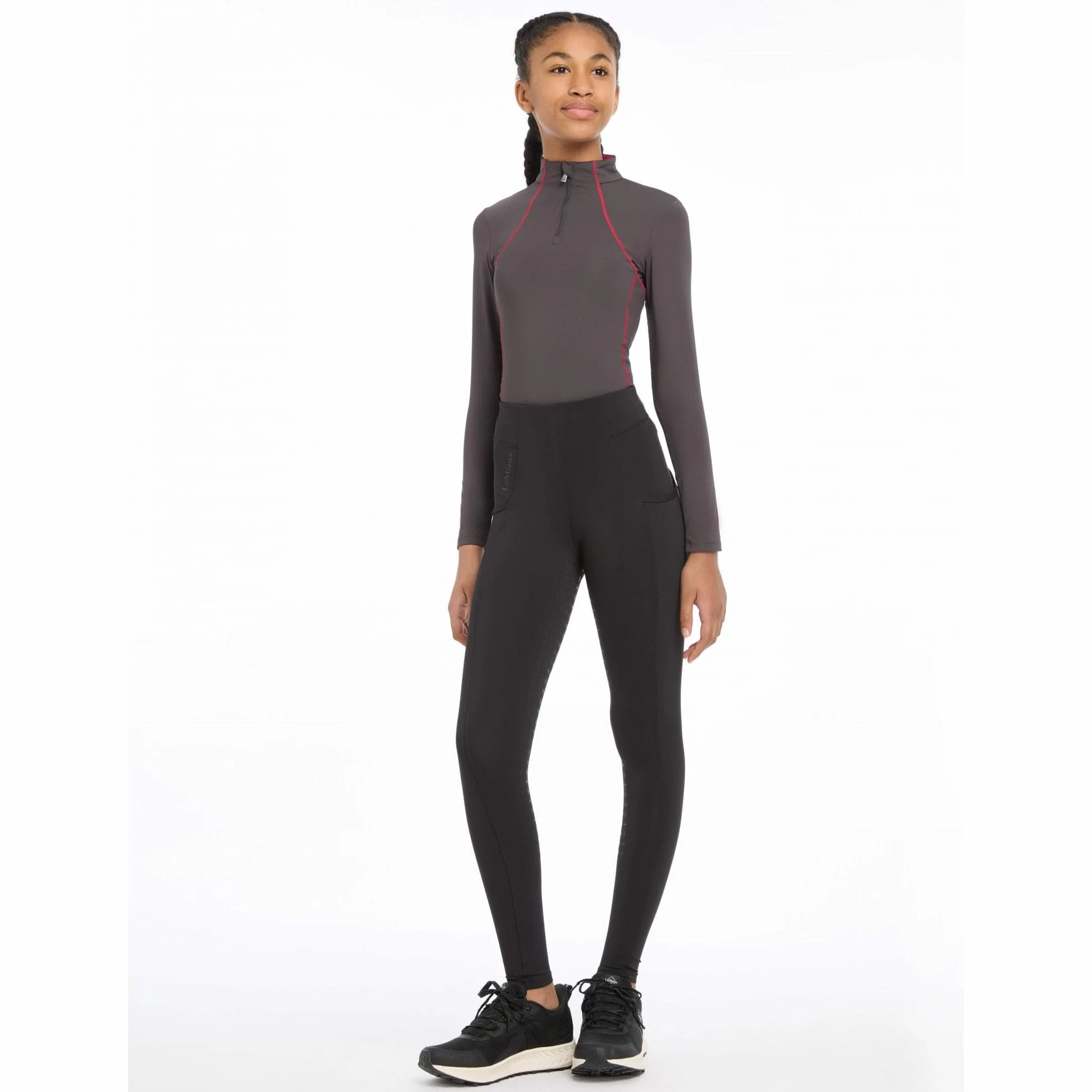 LeMieux Young Rider Orla Pull On Bryczesy czarne