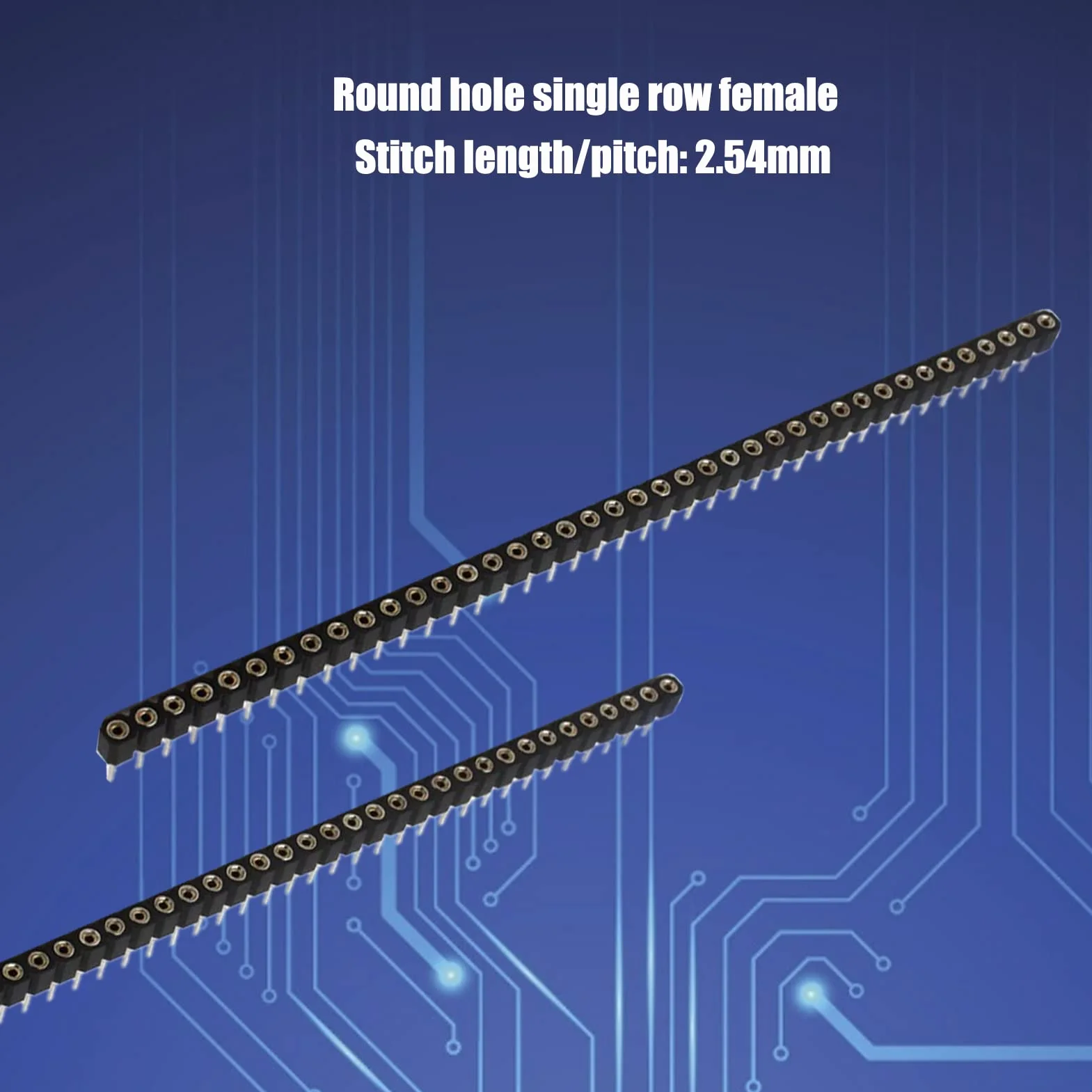 5 x złącze Pitch Straight Single Row Header Connector 2,54 mm 1 x 40 pin Breakaway PCB Board Pin Header Connector, Pitch Straight Single Row Pin Header Złącze do Arduino, PCB, DIY