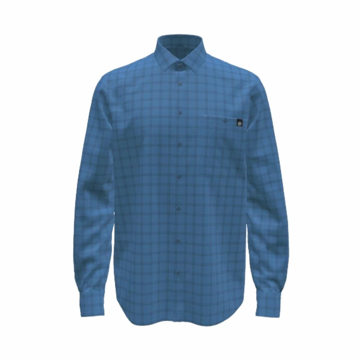 Mammut Lenni Longsleeve Shirt Men – Koszula Trekkingowa Męska | Długi Rękaw, Ochrona UV, Szybkoschnąca i Oddychająca | Rozmiar S, Glacier Blue-marine