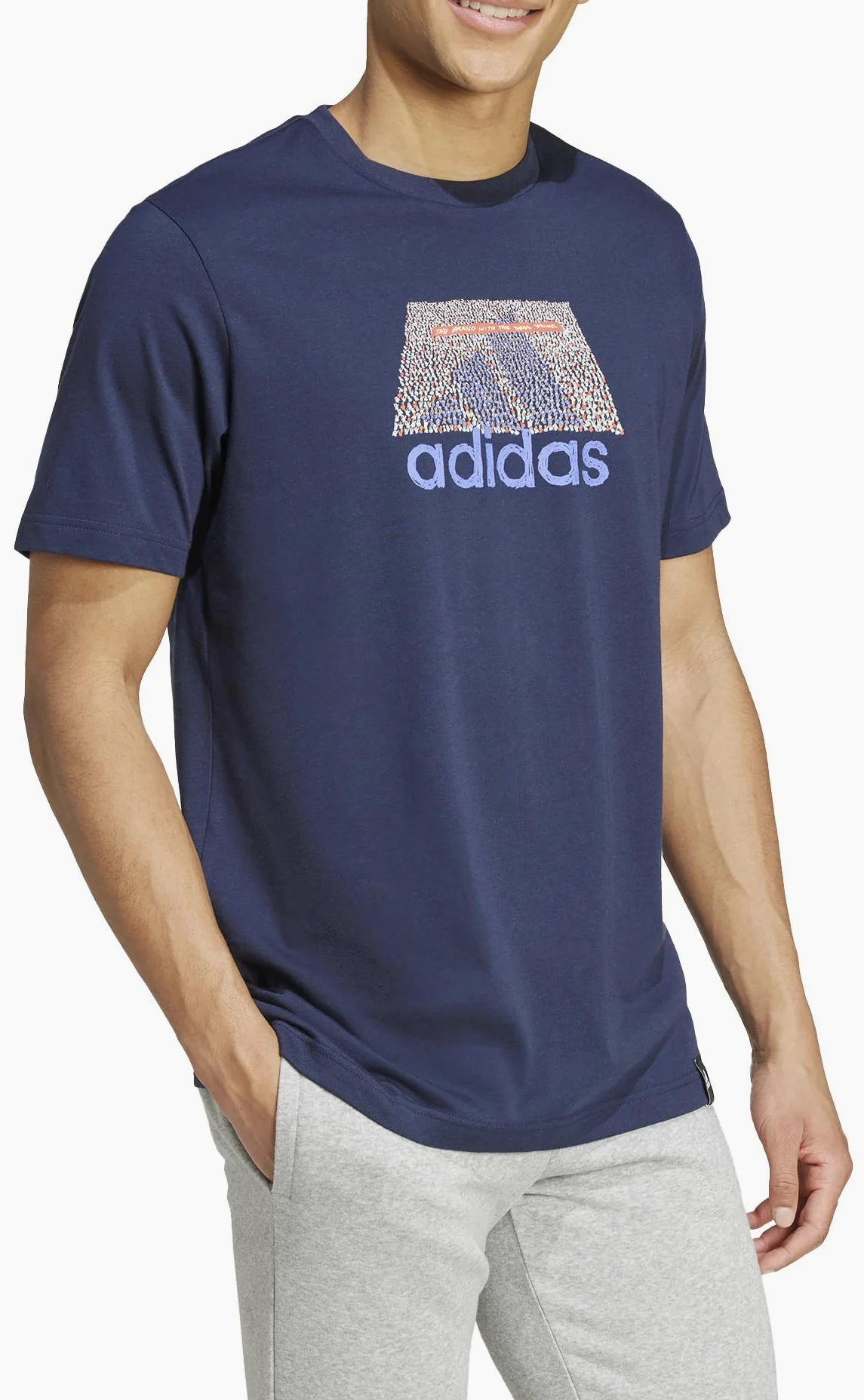 adidas Mężczyźni CODES BOS GRAPHIC TEE, legend ink, L