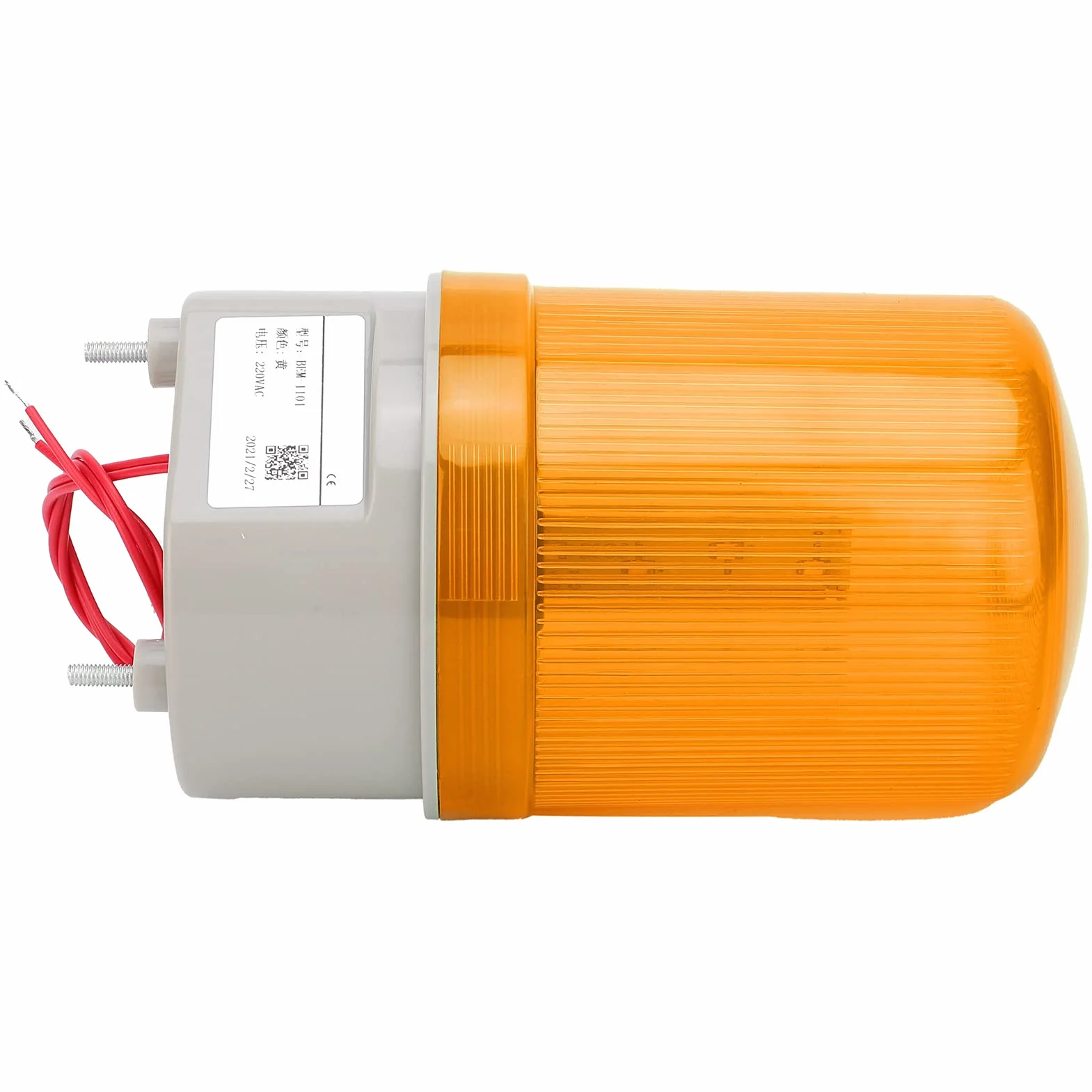 Migające światło Ostrzegawcze LED, 220 V AC BEM ‑ 1101 Światło Ostrzegawcze Migające światło Ostrzegawcze Wyposażenie Alarmowe Światło Awaryjne(yellow)