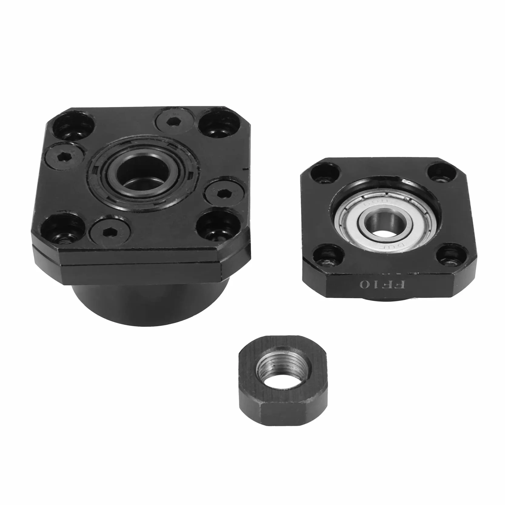 1 FK10 Strona StałA + 1 FF10 Strona PłYwająCa do SFU1204 śRuby Kulkowe CzęśCi CNC śRuba Kulowa 1204 Fk / Ff10 Wspornik KońCowy