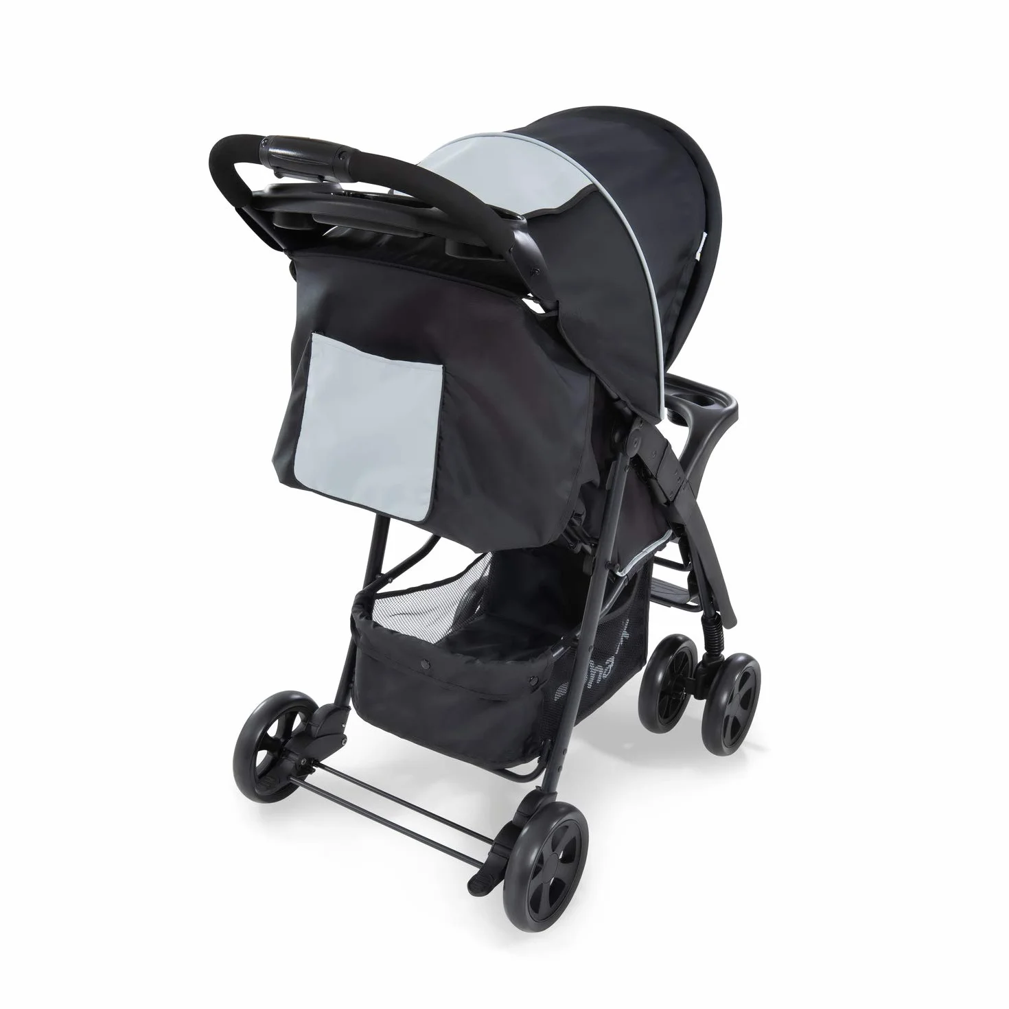 Hauck Shopper Neo II Buggy wózek do 25 kg z funkcją leżenia od narodzin, mały składany, mechanizm składania jedną ręką, lekki, 2 uchwyty na napoje, duży kosz, kolor srebrny / szary