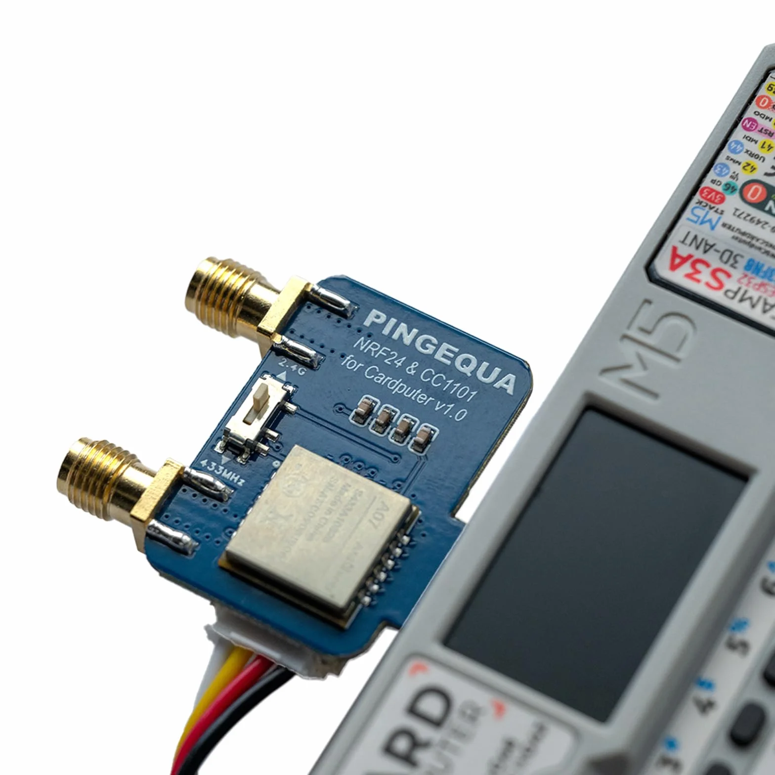 NRF24 i CC1101 moduł RF 2 w 1 do M5Stack Cardputer, obsługuje NRF24 2,4 GHz i CC1101 433MHz, Devboard kompatybilny z M5Stack Cardputer z oprogramowaniem sprzętowym Bruce