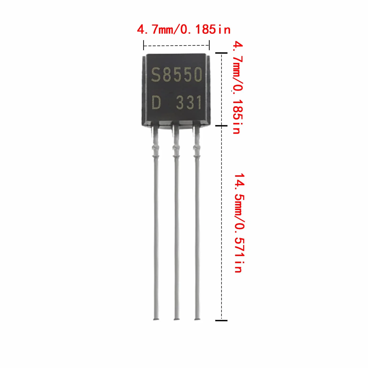 Tranzystor Assortment Kit 24 Values 480pcs PNP NPN Tranzystors S9012 S9013 S9017 S9015 S9018 2N2222 S8050 S8550 SS8050 SS8550 2N5551 2N540 1 2N3904 2N3906 C1815 A1015 C945 A733 A42 A92 BC547 BC548