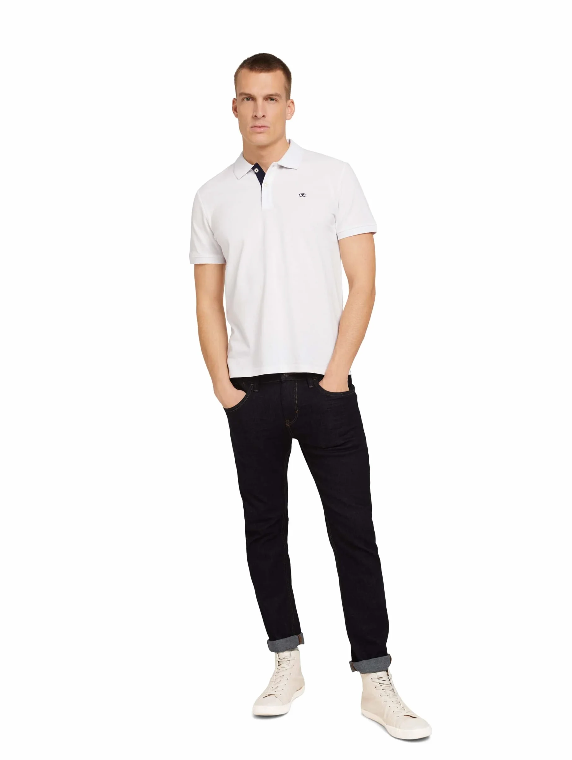 TOM TAILOR Męskie Koszulka polo Basic Piqué