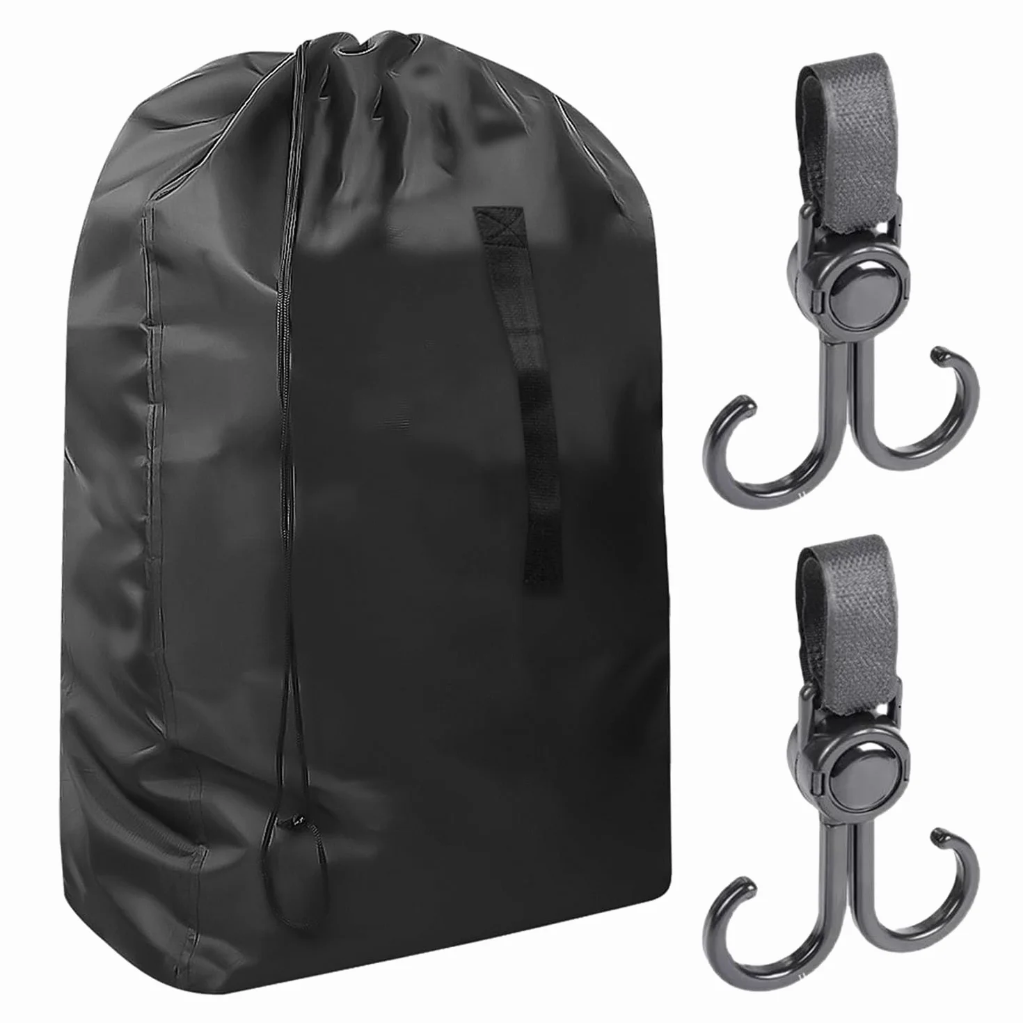 Torba Podróżna do Wózka Dziecięcego z 2 Czarnymi Haczykami, 114 x 49 x 43 cm