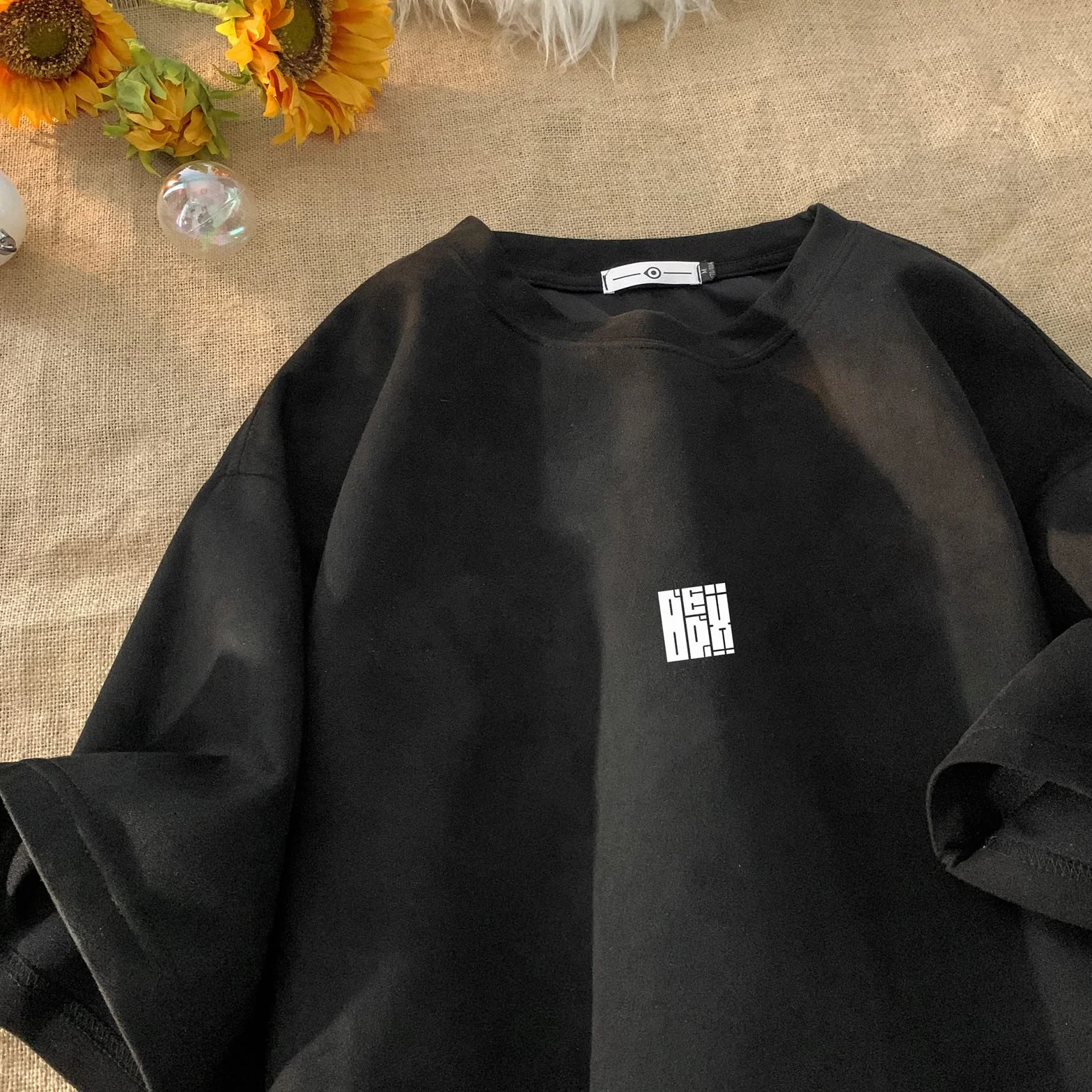 Męska koszulka Streetwear Harajuku topy koszulka z krótkim rękawem i okrągłym dekoltem