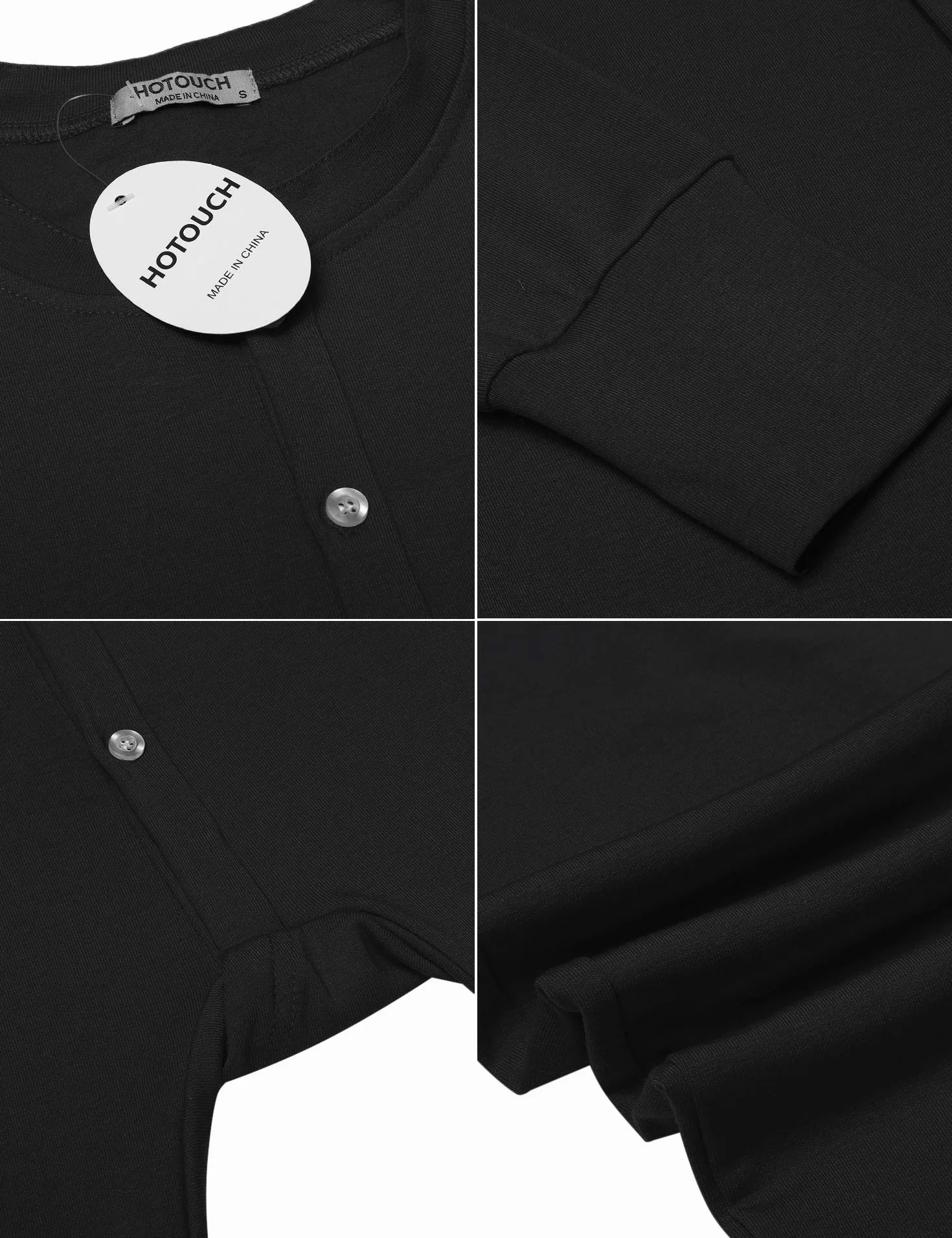 Hotouch Bielizna termiczna, męska, kombinezon jednoczęściowy, bawełna Onesie, bielizna termiczna, piżama na zimę, S-XXL